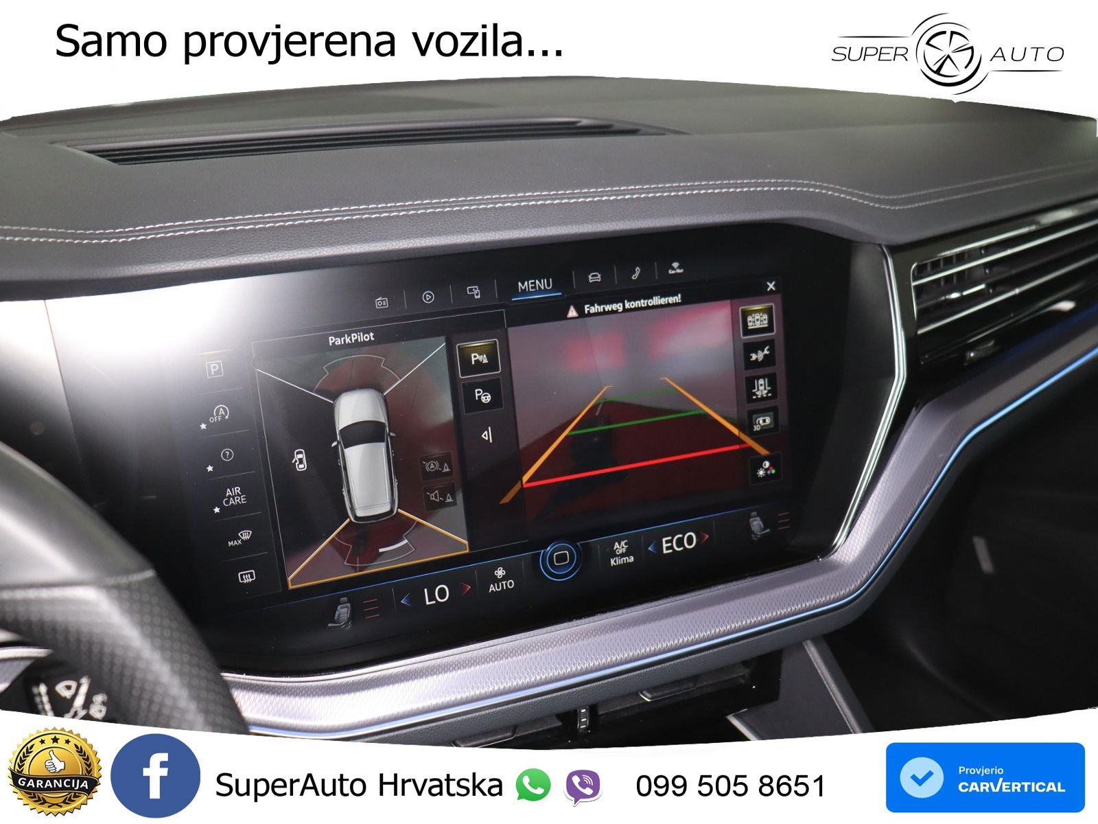 Volkswagen Touareg 3.0 V6 TDI (286 KS) 4MOTION Tiptronic R-Line ZRAČNI+ACC+GR SJED+KAM+PANO