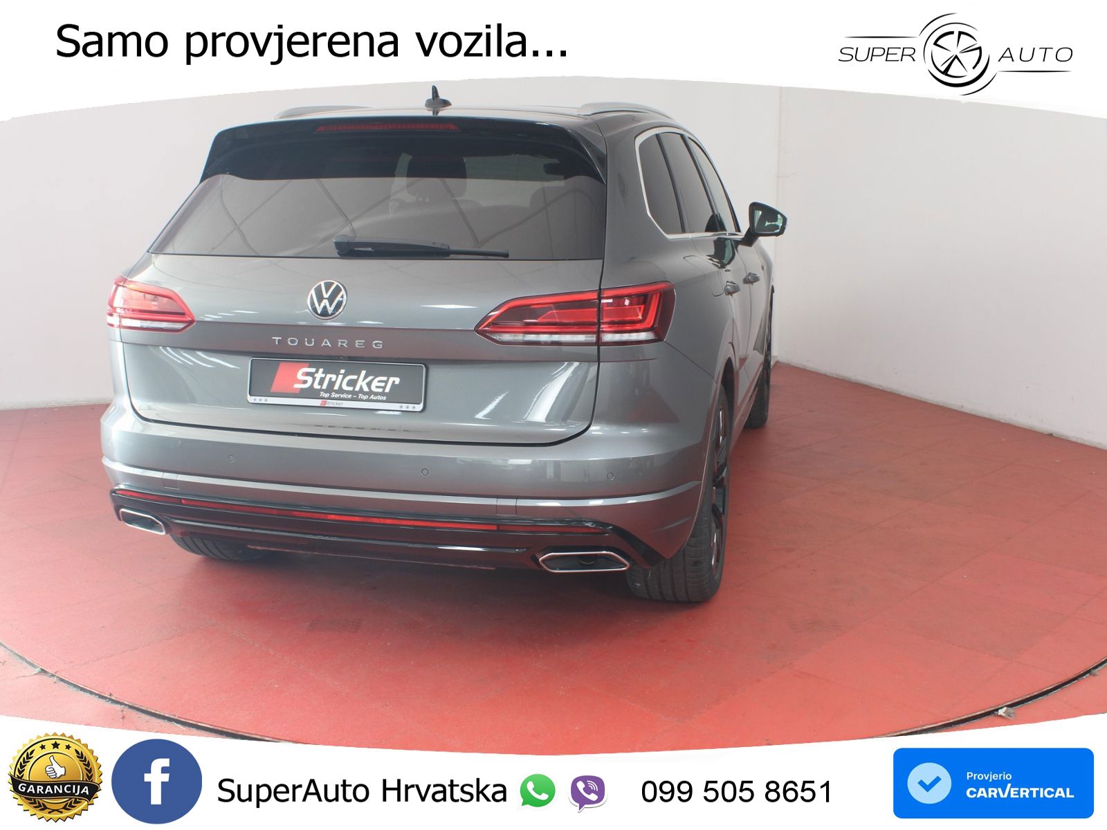 Volkswagen Touareg 3.0 V6 TDI (286 KS) 4MOTION Tiptronic R-Line ZRAČNI+ACC+GR SJED+KAM+PANO