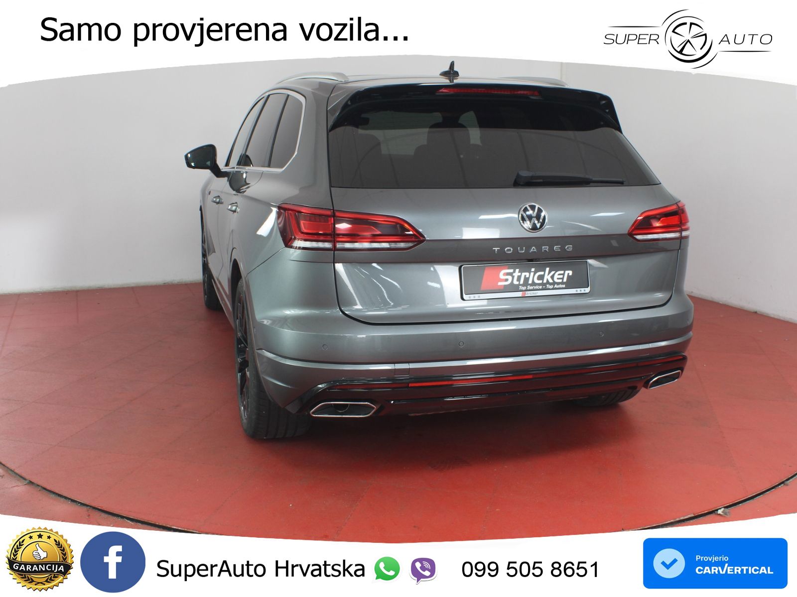 Volkswagen Touareg 3.0 V6 TDI (286 KS) 4MOTION Tiptronic R-Line ZRAČNI+ACC+GR SJED+KAM+PANO