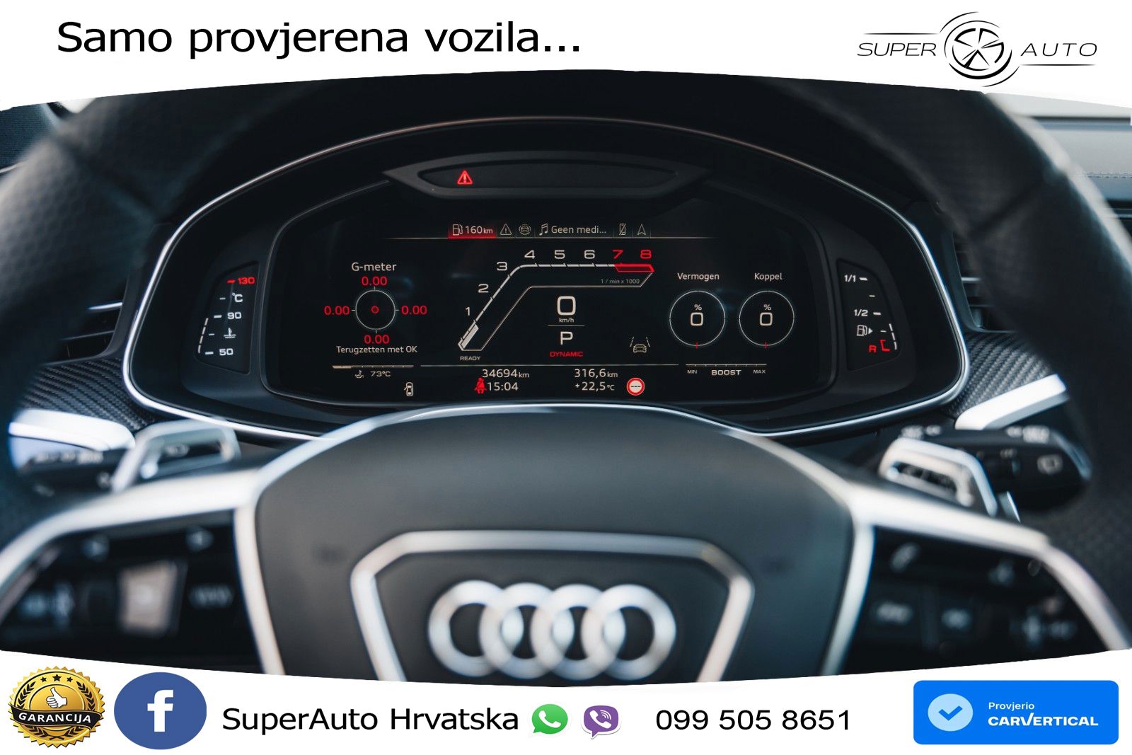 Audi RS6 Avant 4.0 TFSI V8 performance (630 KS)  quattro tiptronic LED+GR SJED+ACC