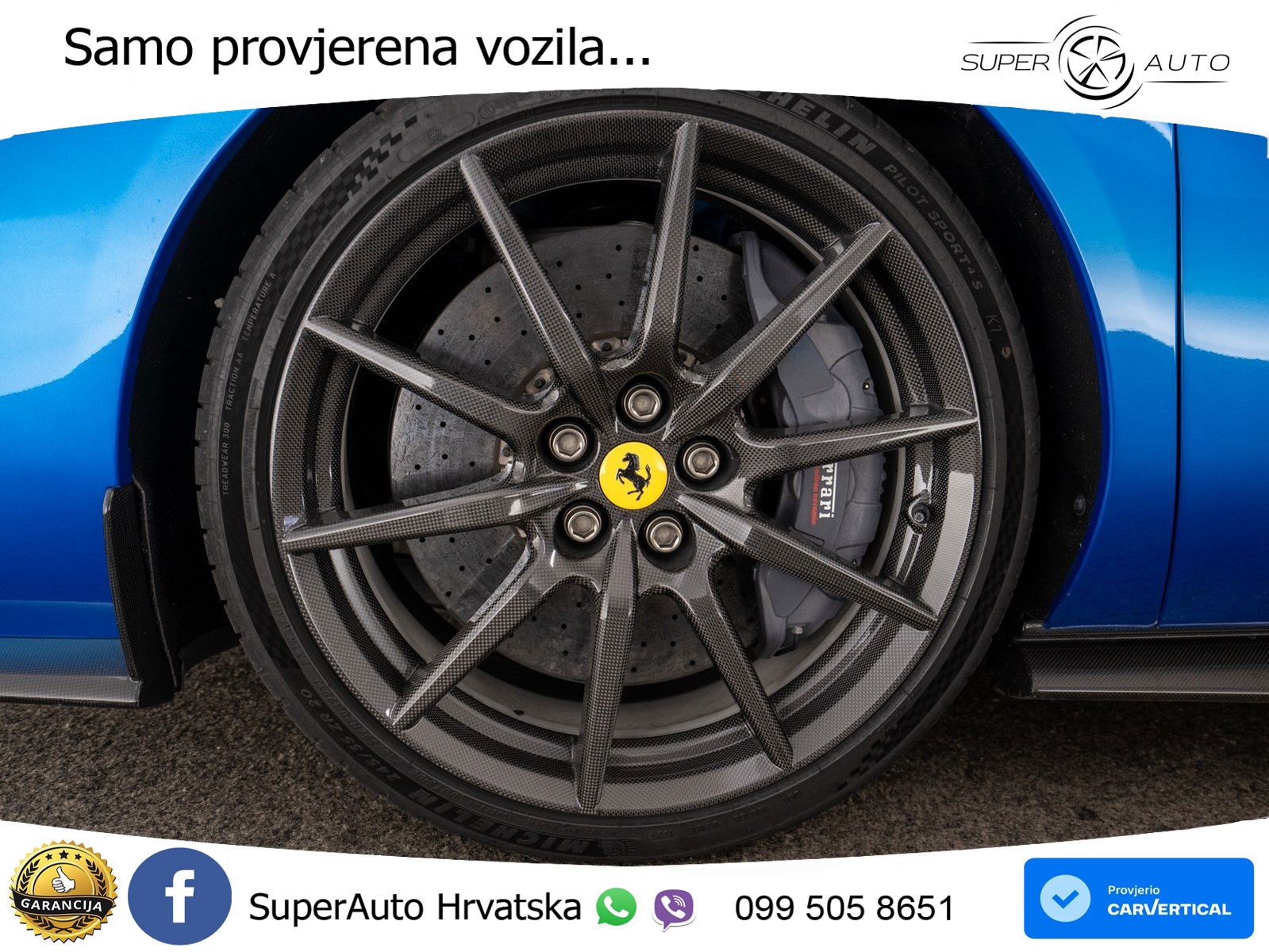 Ferrari 296 GTS 3.0 V6 (830 KS) F1 DCT LED+ACC