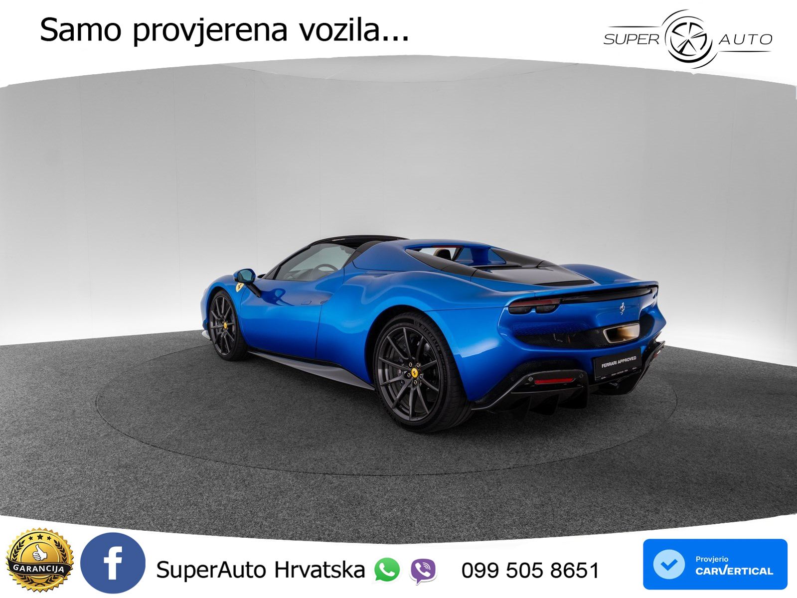 Ferrari 296 GTS 3.0 V6 (830 KS) F1 DCT LED+ACC