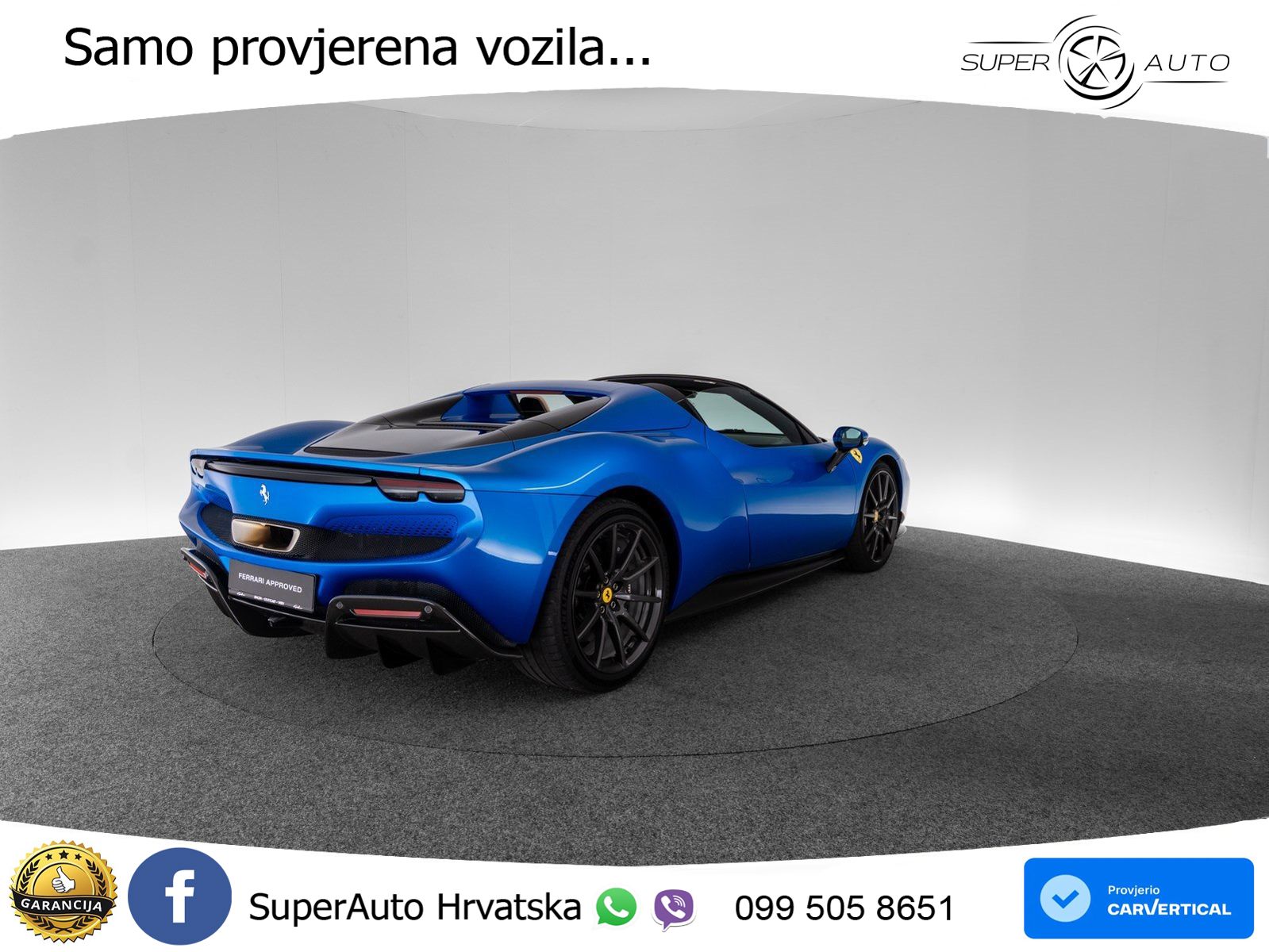 Ferrari 296 GTS 3.0 V6 (830 KS) F1 DCT LED+ACC
