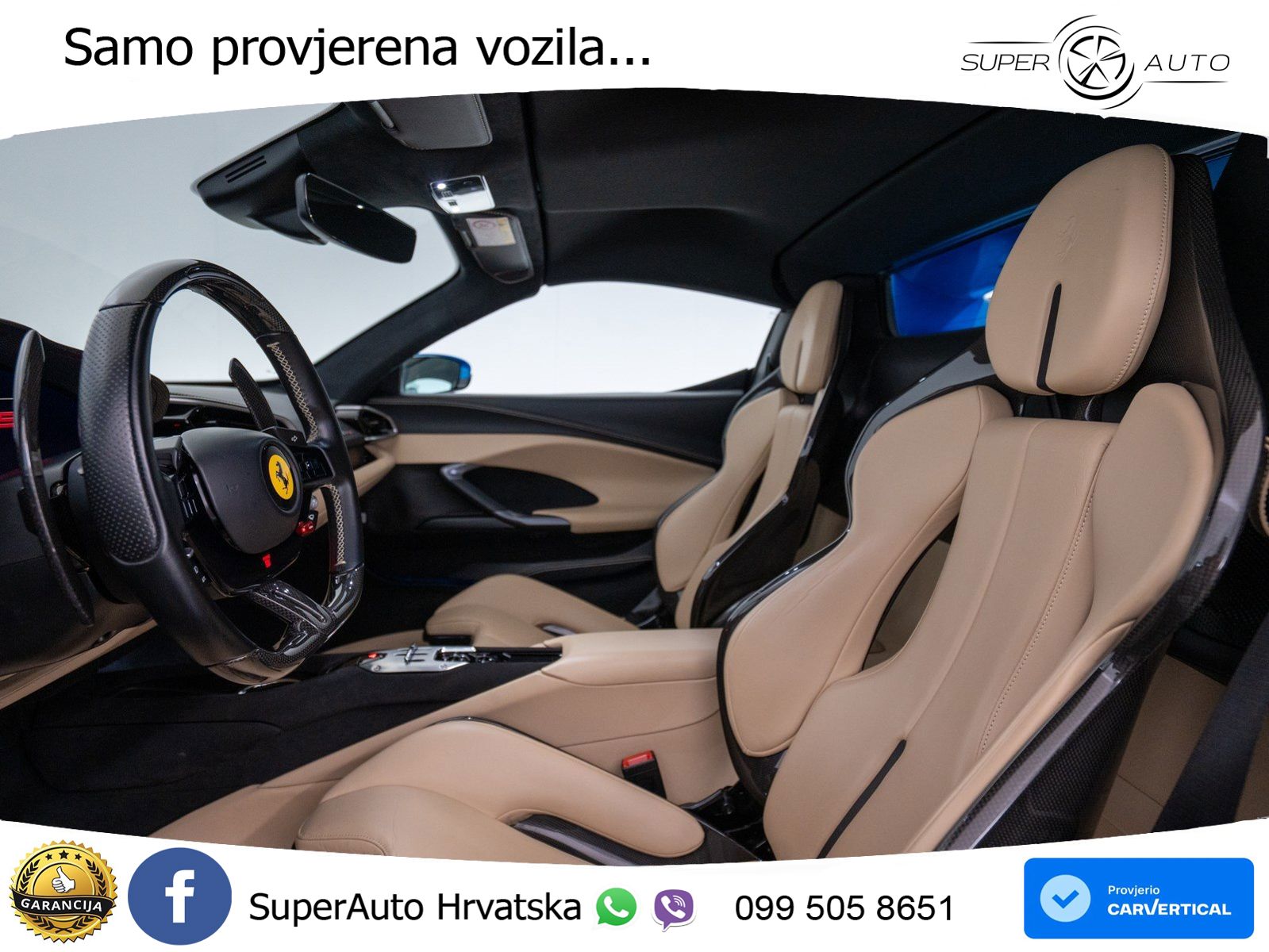 Ferrari 296 GTS 3.0 V6 (830 KS) F1 DCT LED+ACC