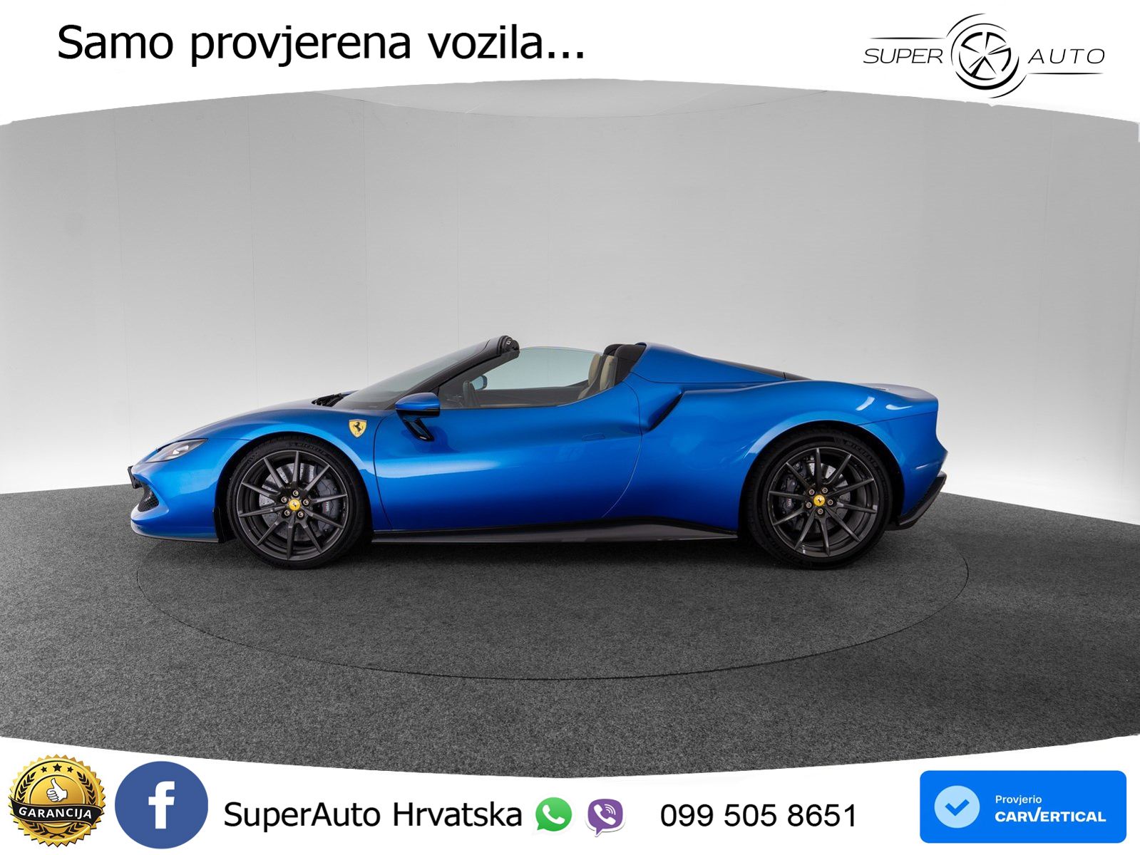 Ferrari 296 GTS 3.0 V6 (830 KS) F1 DCT LED+ACC