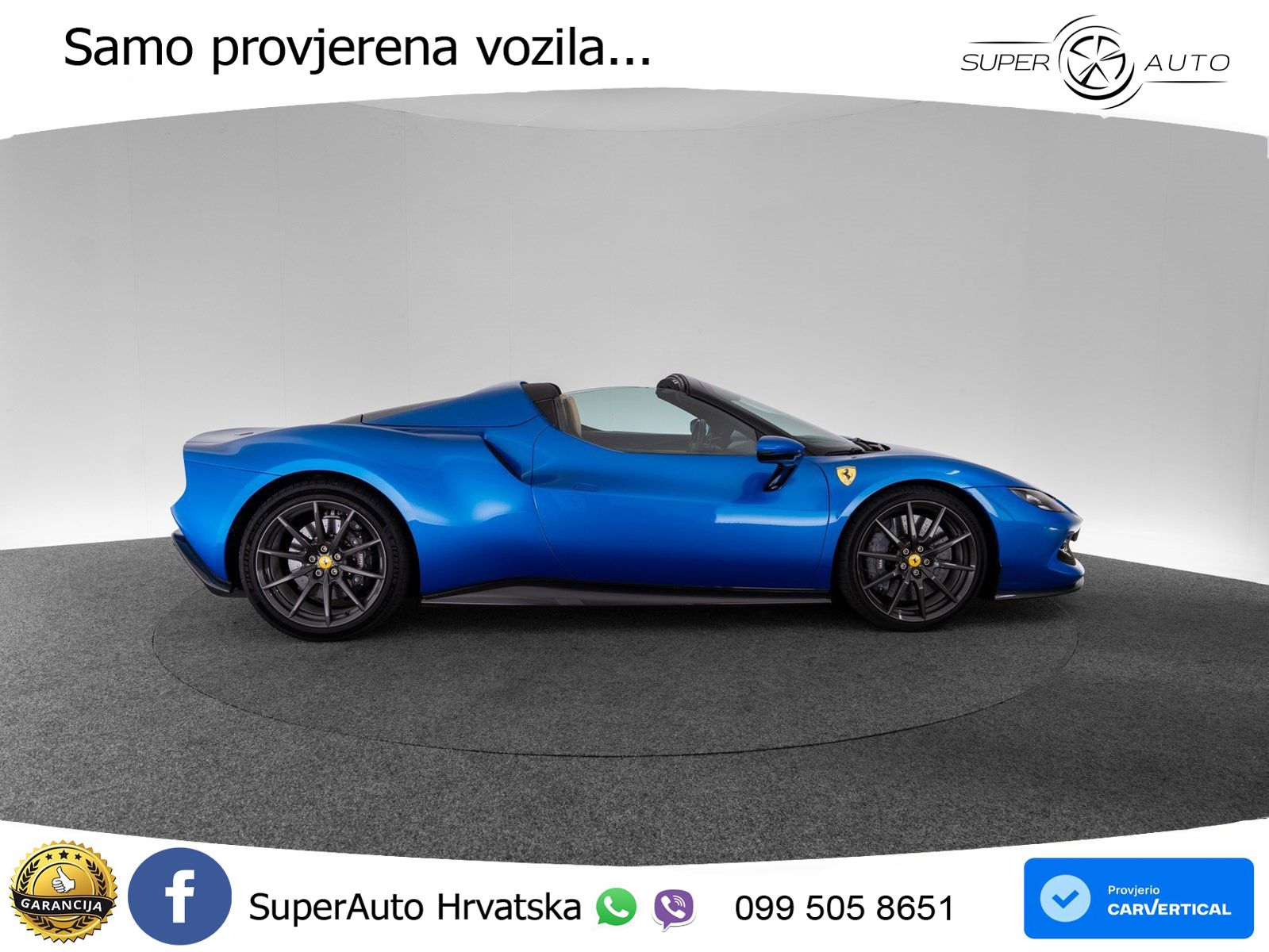 Ferrari 296 GTS 3.0 V6 (830 KS) F1 DCT LED+ACC
