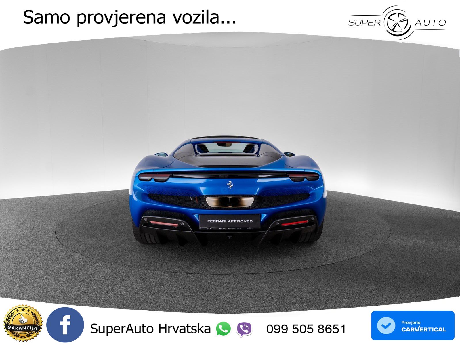 Ferrari 296 GTS 3.0 V6 (830 KS) F1 DCT LED+ACC