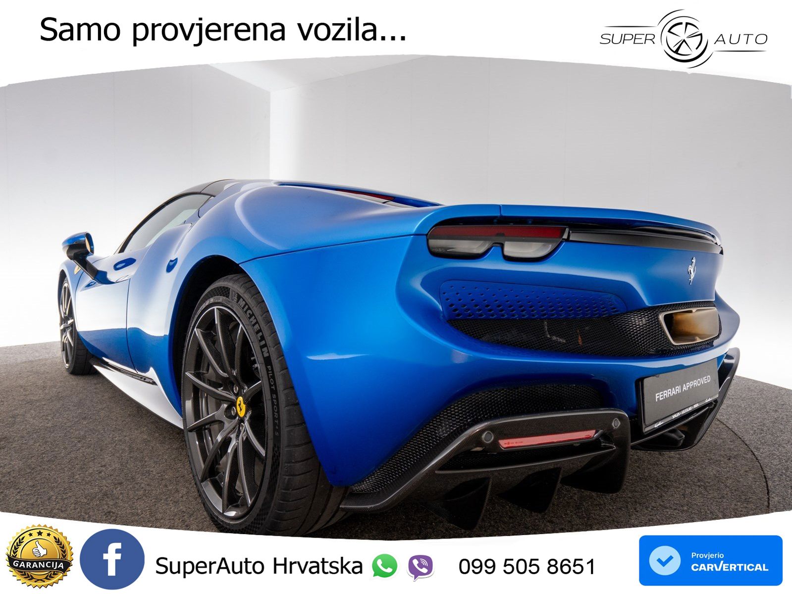 Ferrari 296 GTS 3.0 V6 (830 KS) F1 DCT LED+ACC