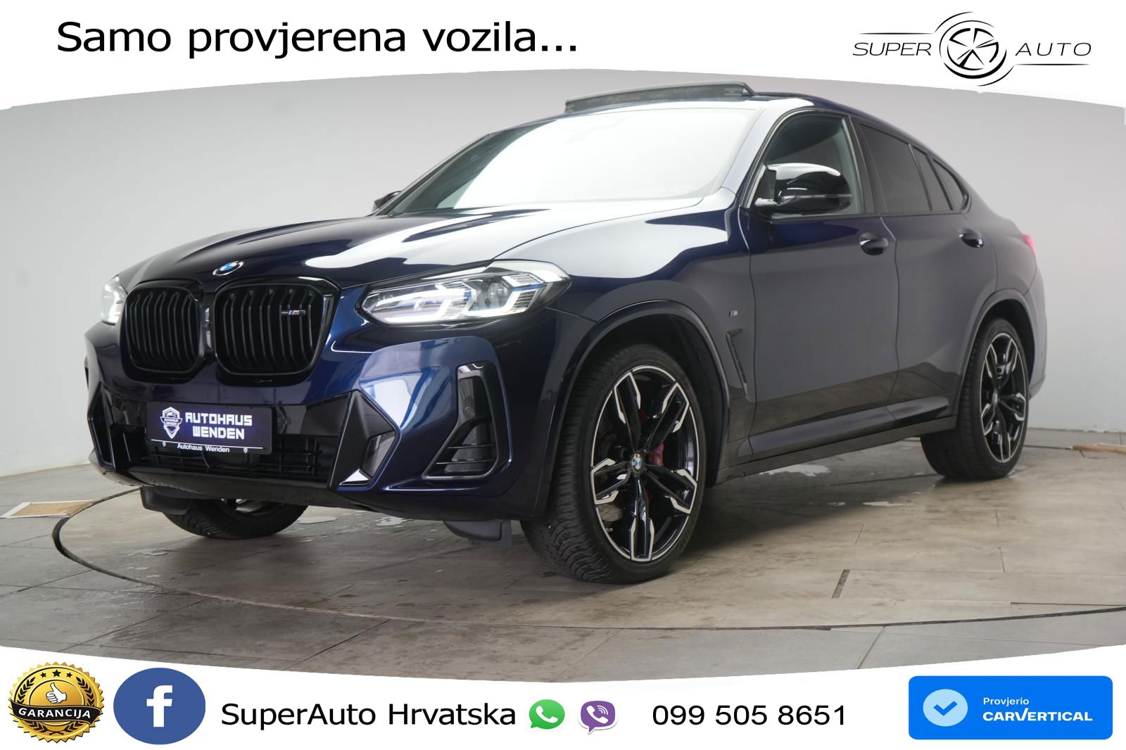 BMW X4 M40d (340 KS) xDrive Steptronic M Sport ACC+HEAD+4xGR SJED+360+PANO