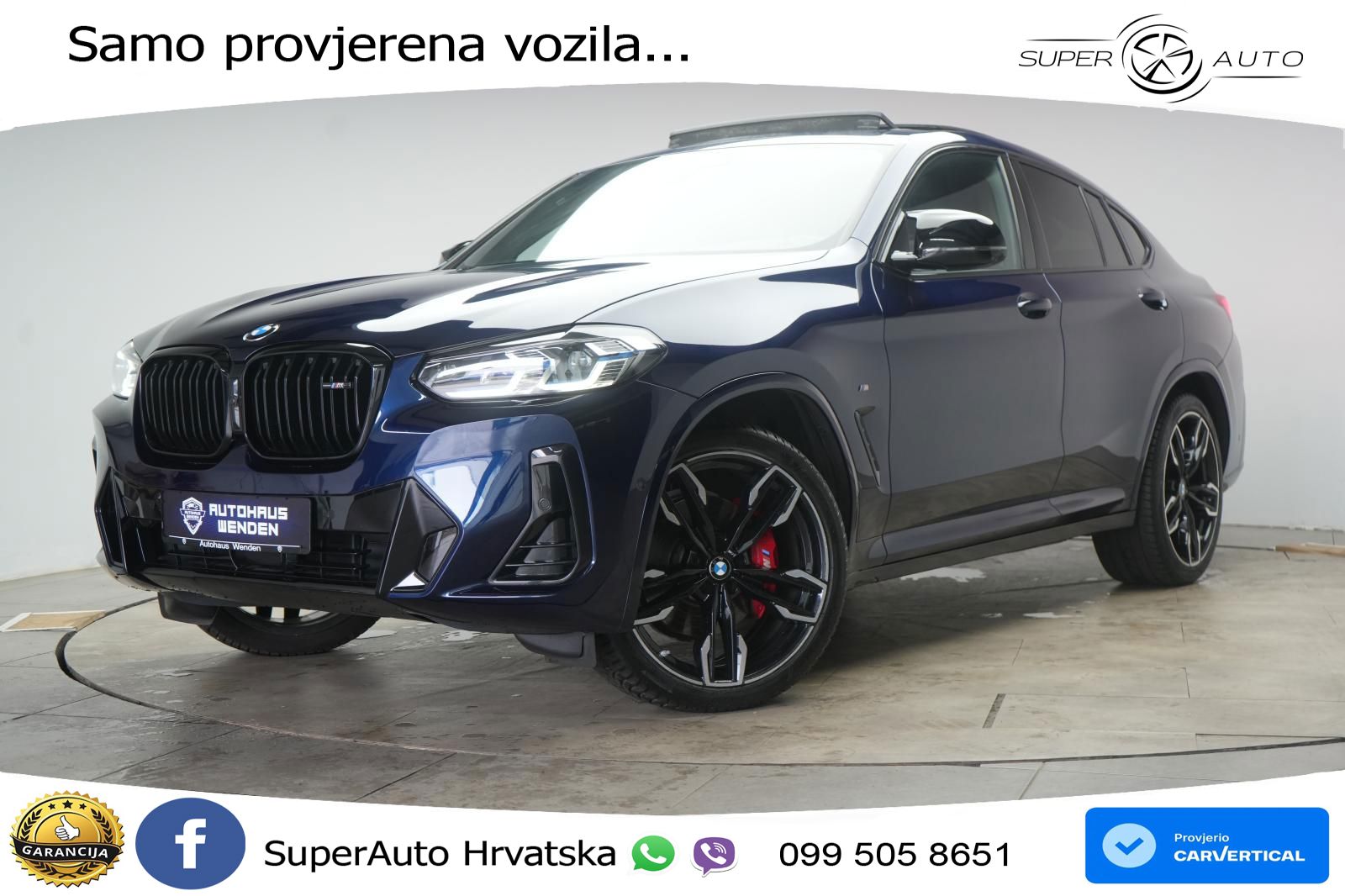 BMW X4 M40d (340 KS) xDrive Steptronic M Sport ACC+HEAD+4xGR SJED+360+PANO