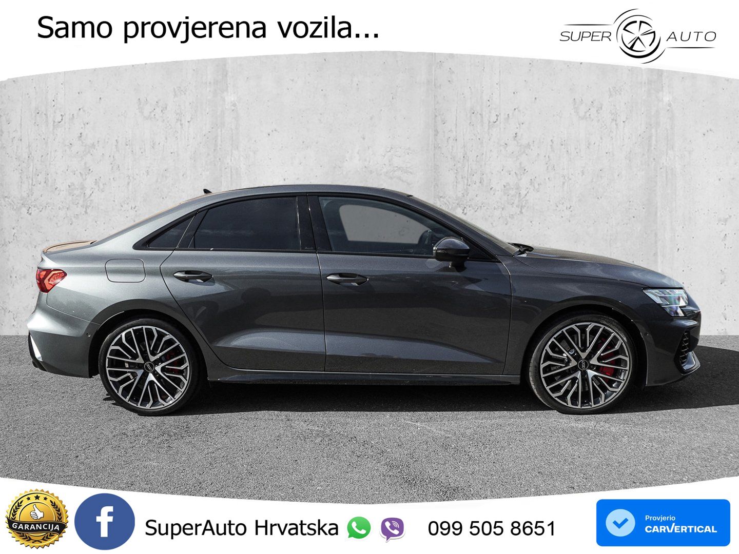 Audi S3 Limuzina 2.0 TFSI (333 KS) quattro S tronic MATRIX+GR SJED+KAM