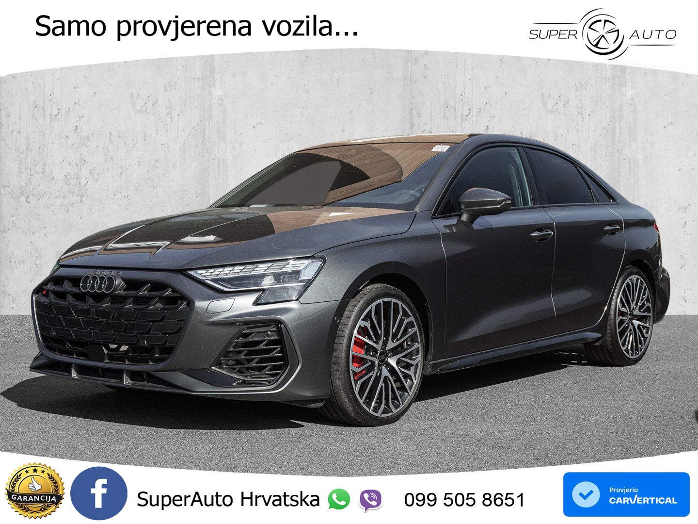 Audi S3 Limuzina 2.0 TFSI (333 KS) quattro S tronic MATRIX+GR SJED+KAM