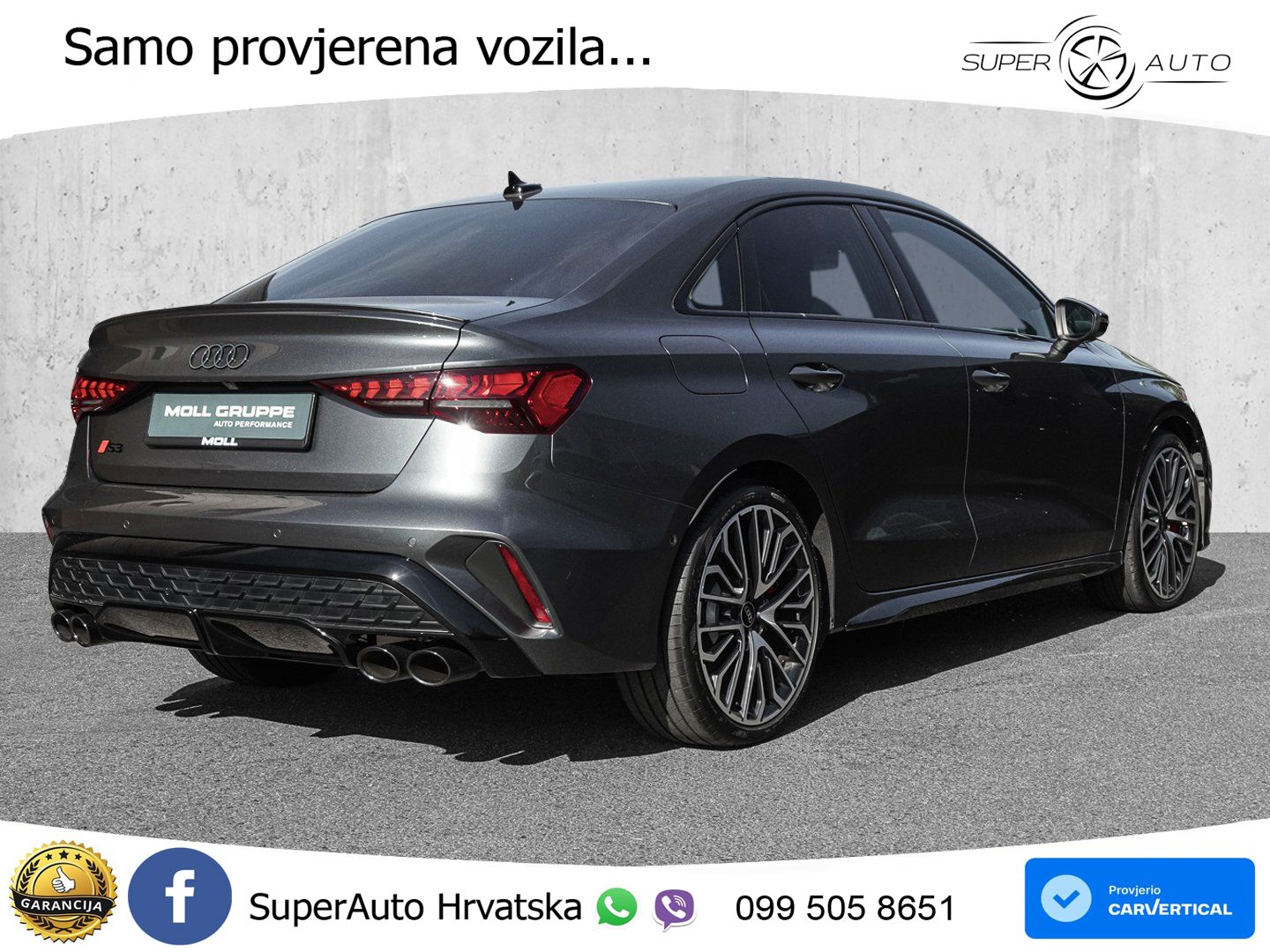 Audi S3 Limuzina 2.0 TFSI (333 KS) quattro S tronic MATRIX+GR SJED+KAM