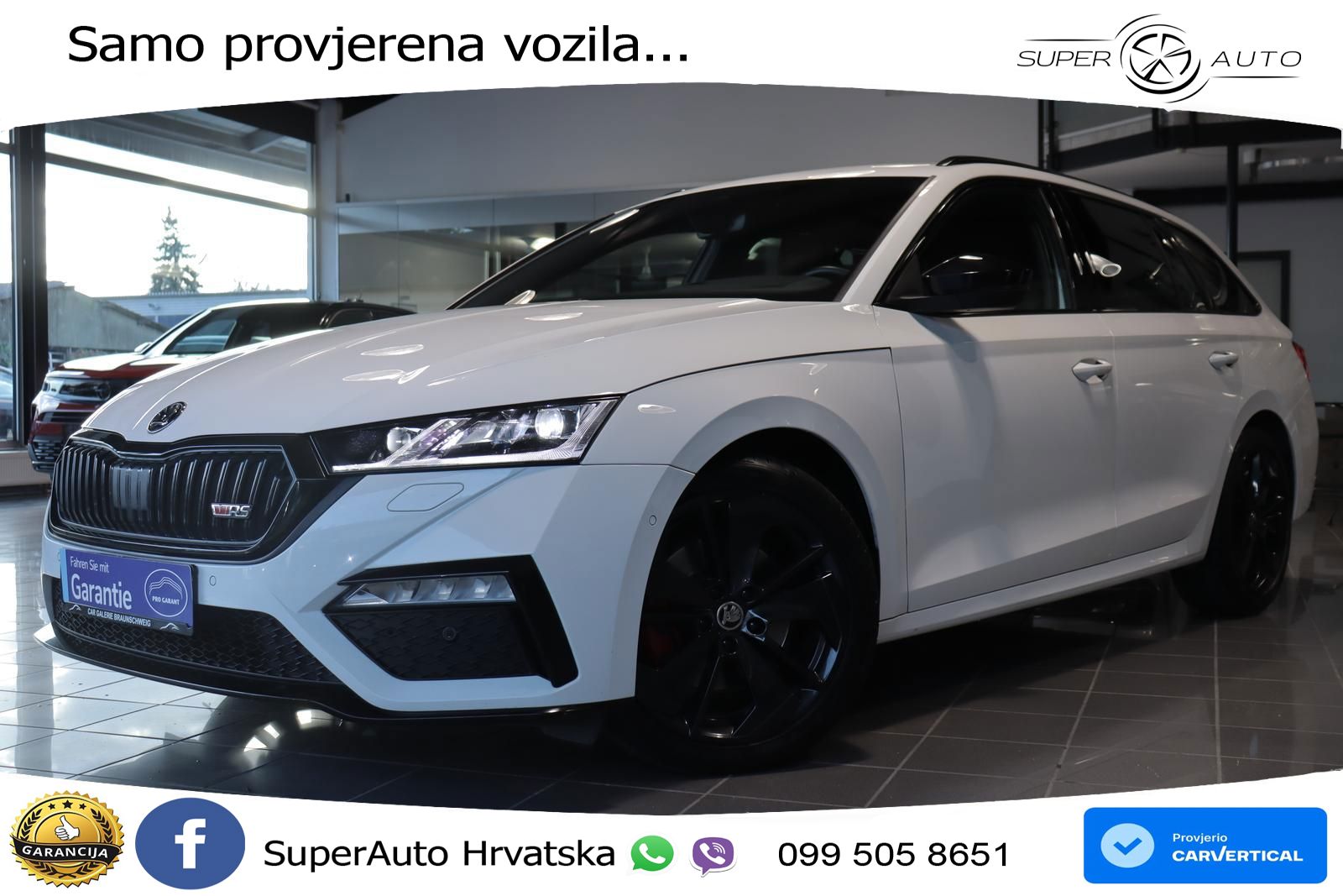 Škoda Octavia Combi RS 2.0 TDI (200 KS) DSG LED+GR SJED+ACC