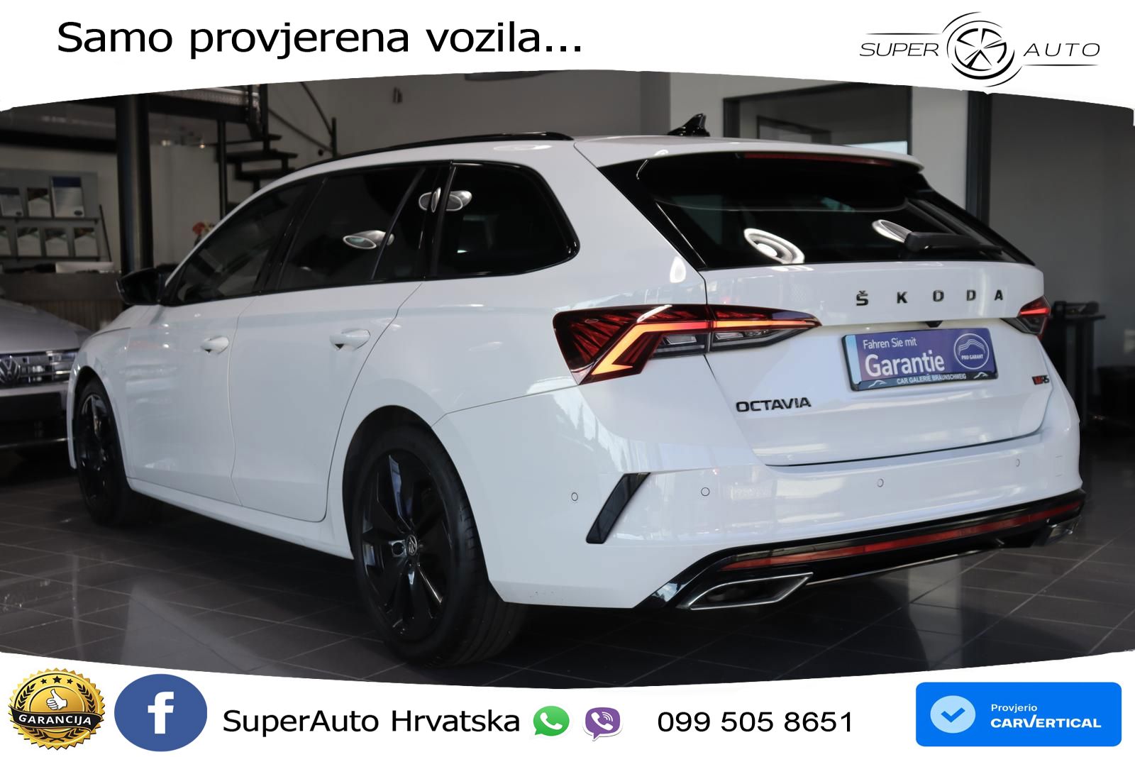 Škoda Octavia Combi RS 2.0 TDI (200 KS) DSG LED+GR SJED+ACC