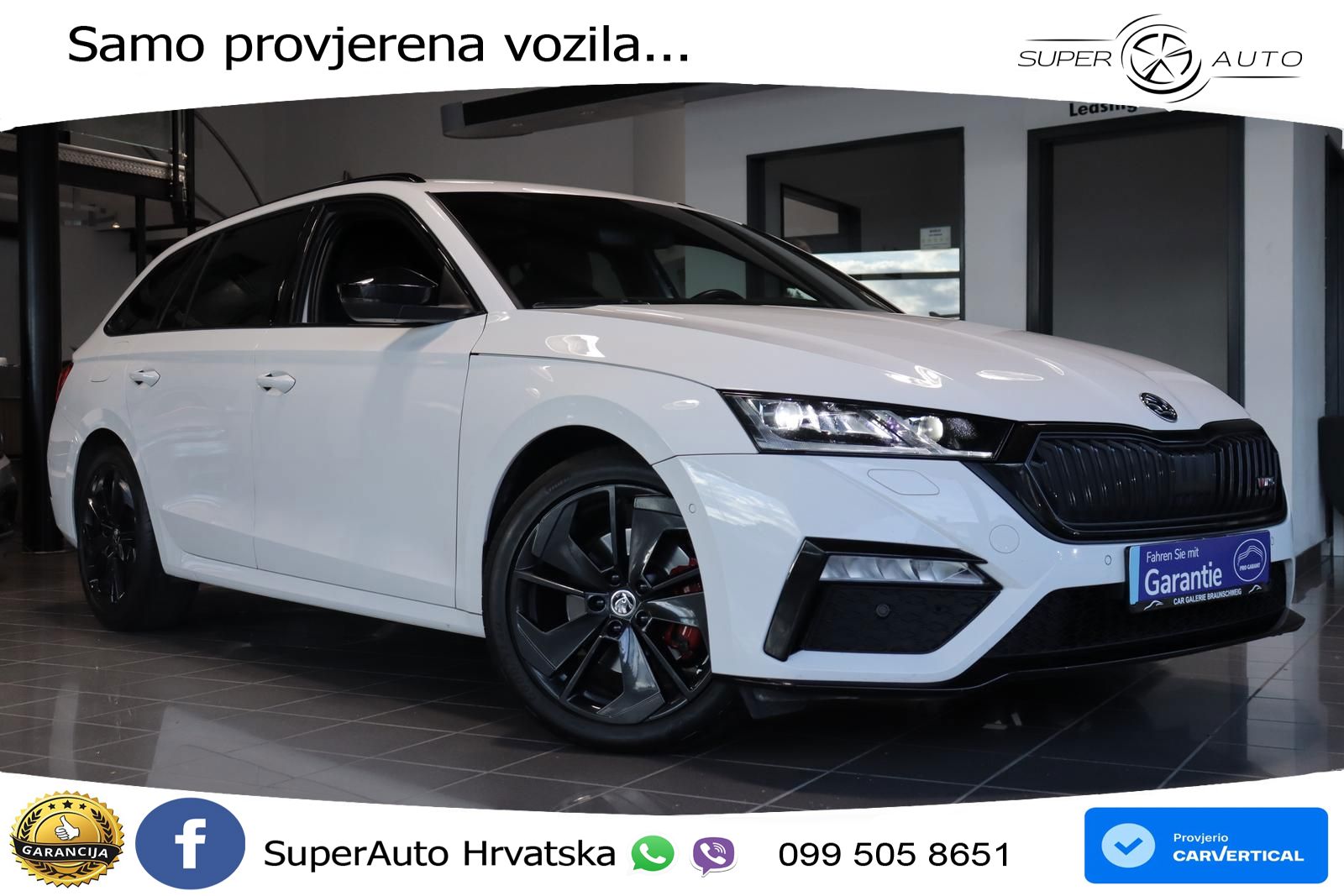 Škoda Octavia Combi RS 2.0 TDI (200 KS) DSG LED+GR SJED+ACC