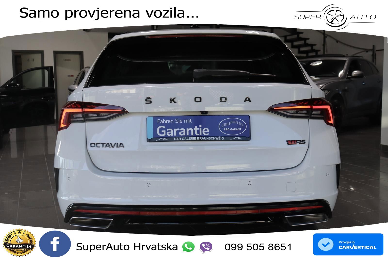 Škoda Octavia Combi RS 2.0 TDI (200 KS) DSG LED+GR SJED+ACC
