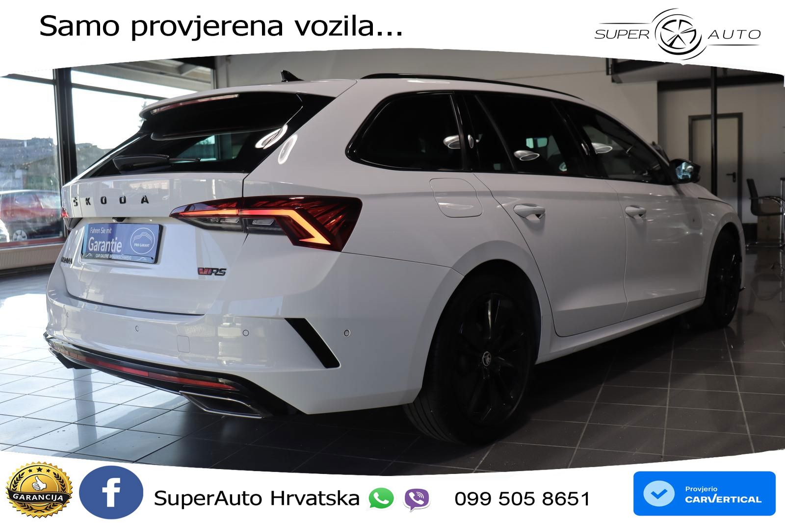 Škoda Octavia Combi RS 2.0 TDI (200 KS) DSG LED+GR SJED+ACC