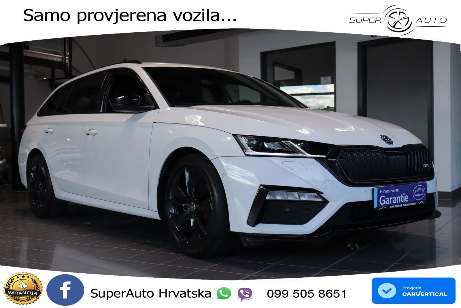 Škoda Octavia Combi RS 2.0 TDI (200 KS) DSG LED+GR SJED+ACC