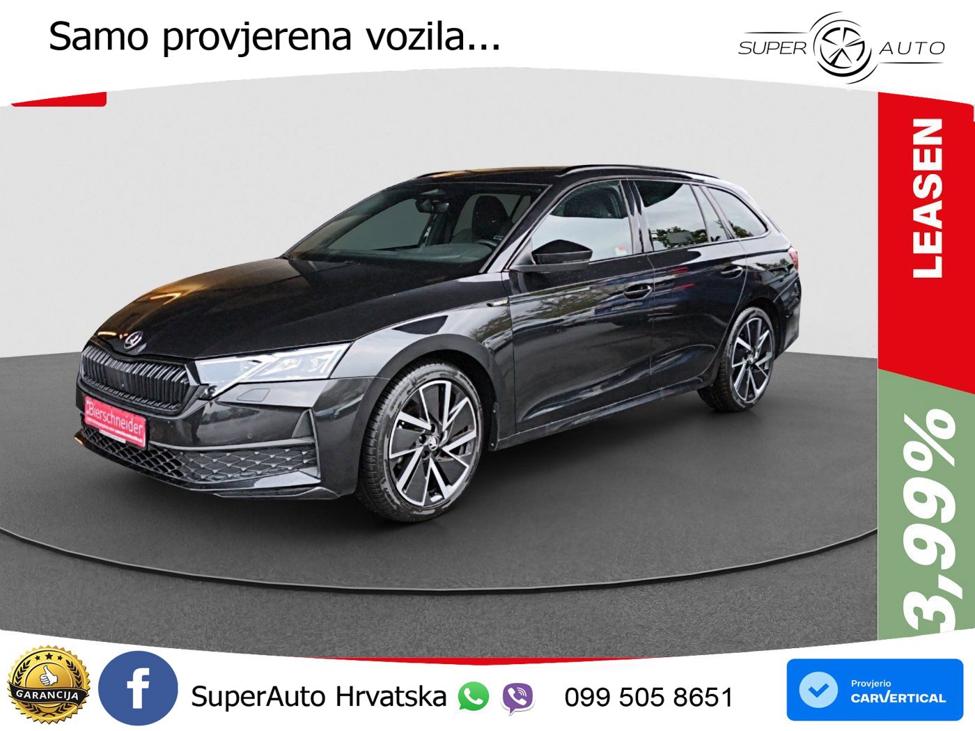 Škoda Octavia Combi 2.0 TDI (150 KS) DSG SportLine LED+GR SJED+ACC