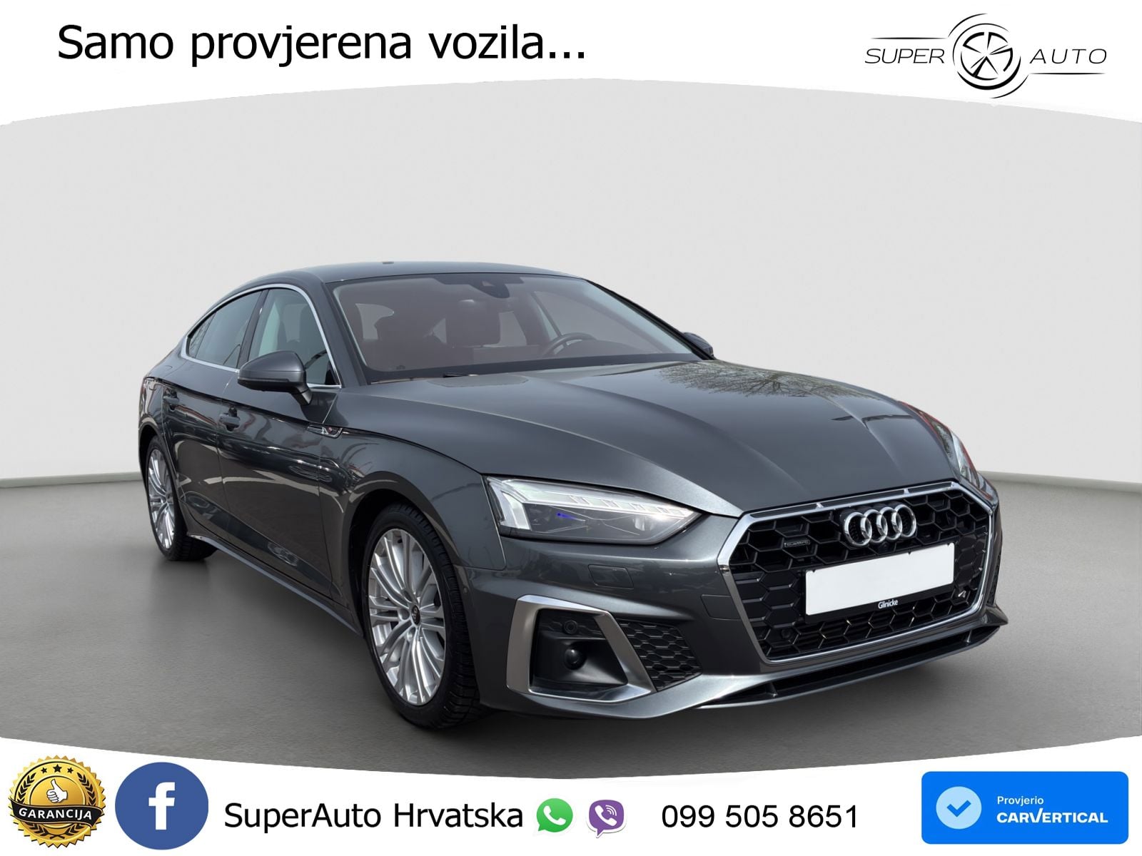 Audi A5 Sportback 45 TFSI (265 KS) quattro S tronic S line MATRIX+GR SJED+KAM