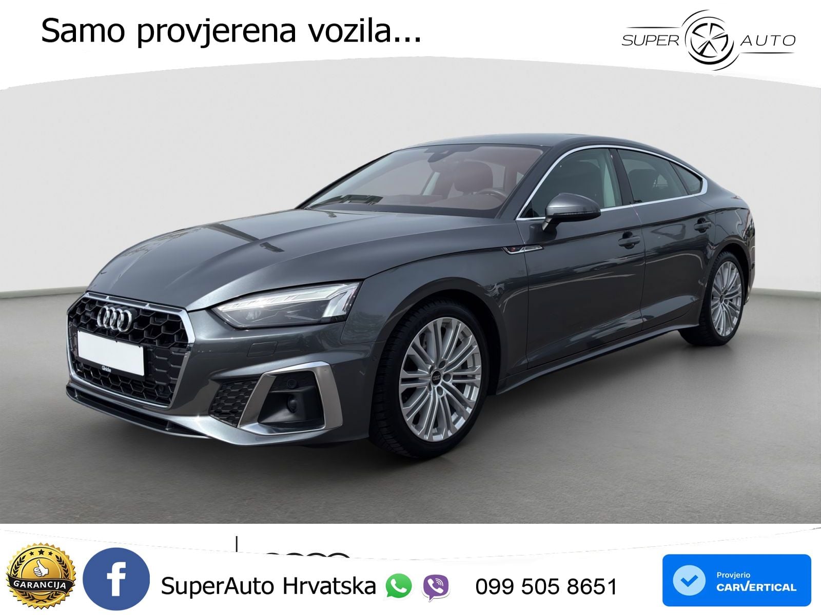 Audi A5 Sportback 45 TFSI (265 KS) quattro S tronic S line MATRIX+GR SJED+KAM