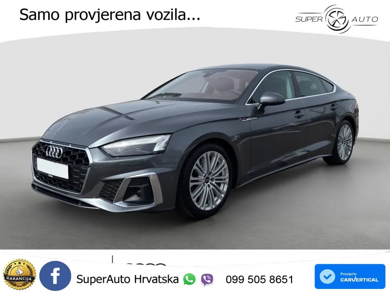 Audi A5 Sportback 45 TFSI (265 KS) quattro S tronic S line MATRIX+GR SJED+KAM