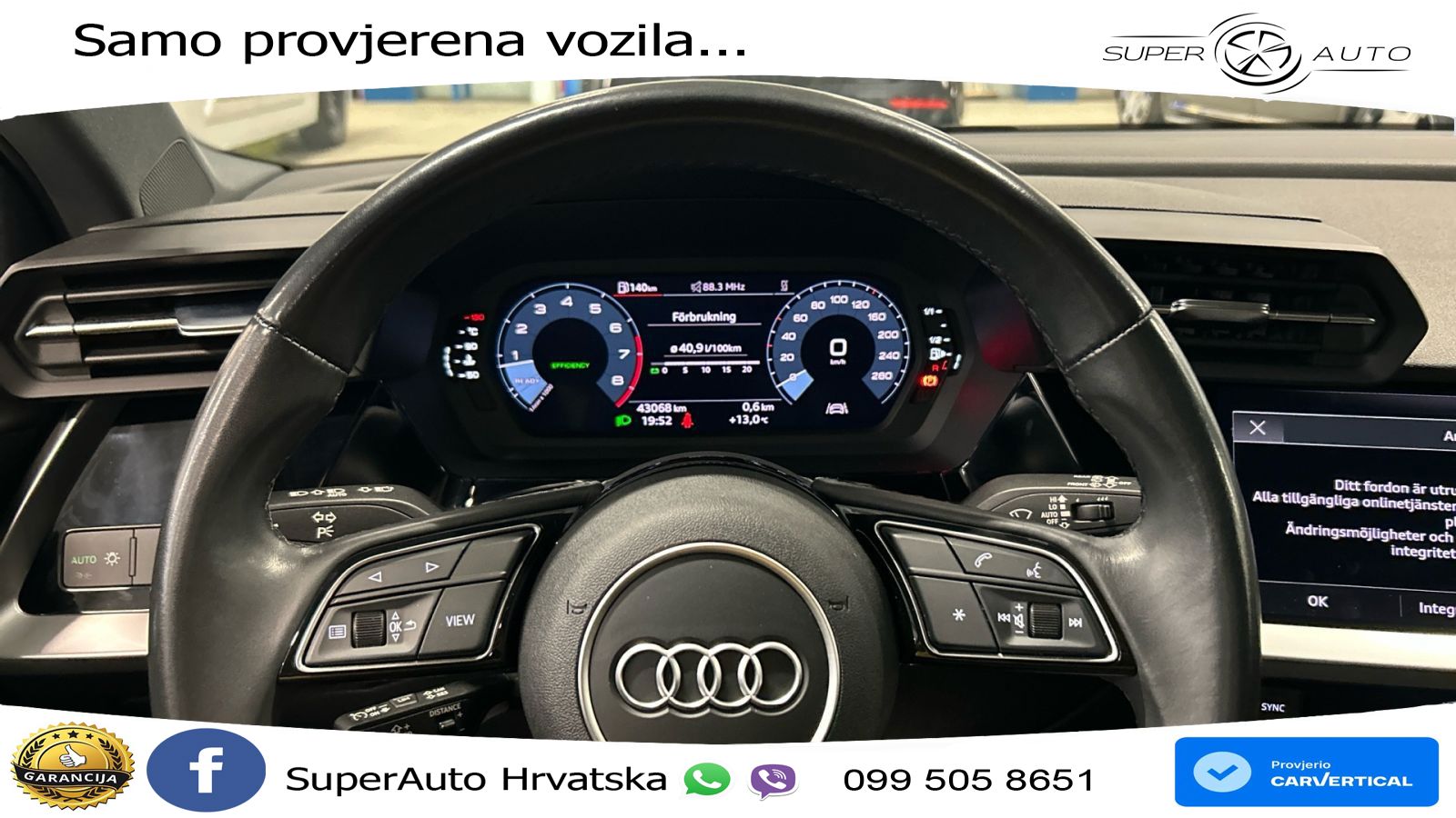Audi A3 35 TFSI (150 KS) LED+GR SJED+ACC