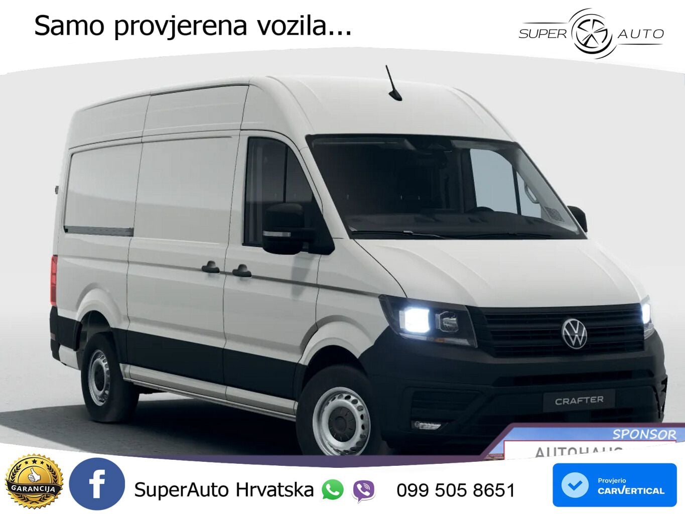 Volkswagen Crafter 35 AT8 L3H3 Kam Temp AppCo UVP-41%* 140 KS