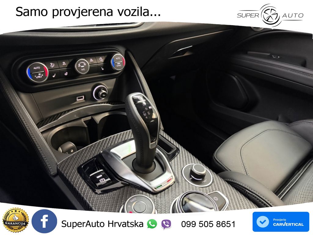Alfa Romeo Stelvio Quadrifoglio 2.9 V6 Bi-Turbo (520 KS) Q4 Automatic LED+GR SJED+ACC