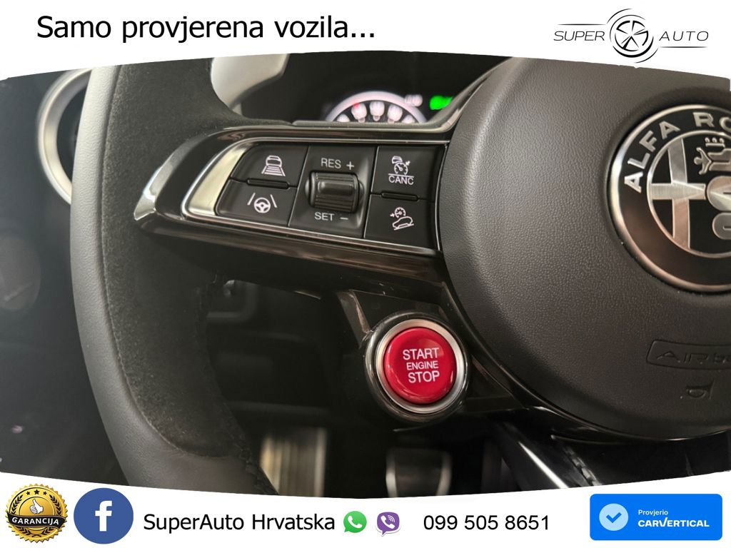 Alfa Romeo Stelvio Quadrifoglio 2.9 V6 Bi-Turbo (520 KS) Q4 Automatic LED+GR SJED+ACC