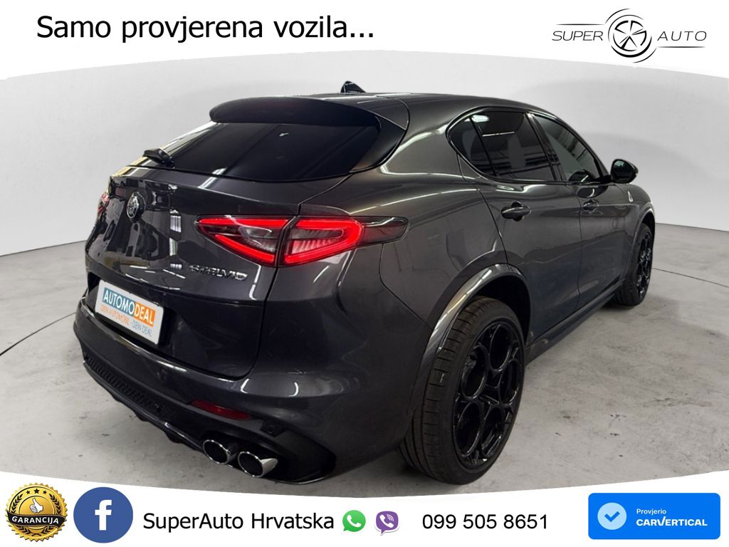 Alfa Romeo Stelvio Quadrifoglio 2.9 V6 Bi-Turbo (520 KS) Q4 Automatic LED+GR SJED+ACC