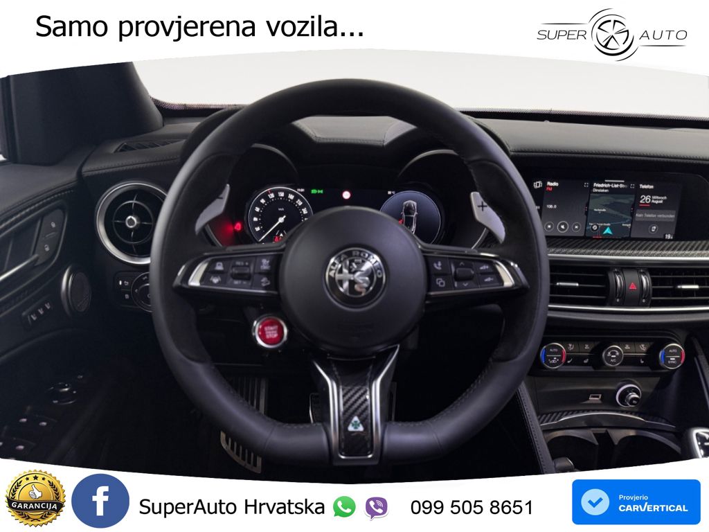 Alfa Romeo Stelvio Quadrifoglio 2.9 V6 Bi-Turbo (520 KS) Q4 Automatic LED+GR SJED+ACC