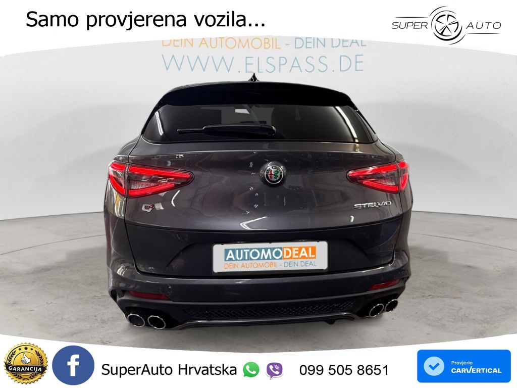 Alfa Romeo Stelvio Quadrifoglio 2.9 V6 Bi-Turbo (520 KS) Q4 Automatic LED+GR SJED+ACC