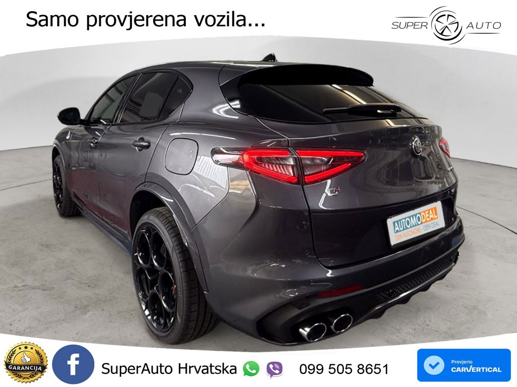 Alfa Romeo Stelvio Quadrifoglio 2.9 V6 Bi-Turbo (520 KS) Q4 Automatic LED+GR SJED+ACC
