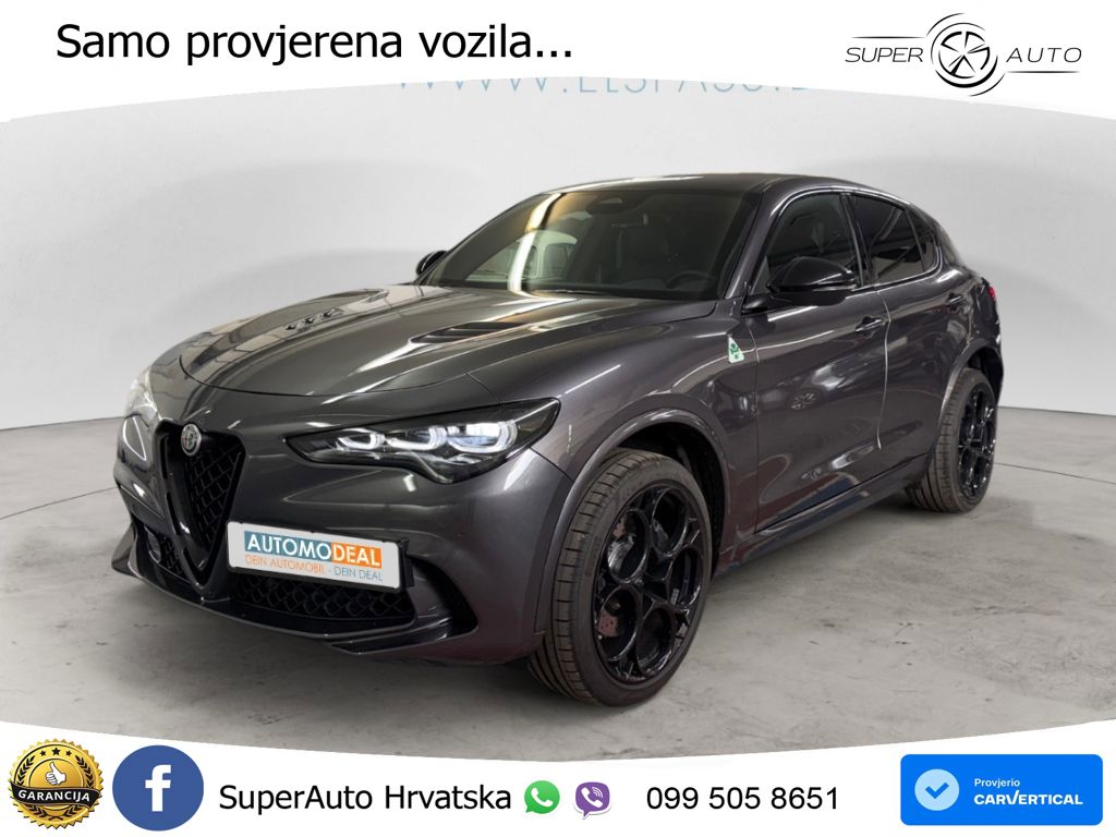 Alfa Romeo Stelvio Quadrifoglio 2.9 V6 Bi-Turbo (520 KS) Q4 Automatic LED+GR SJED+ACC
