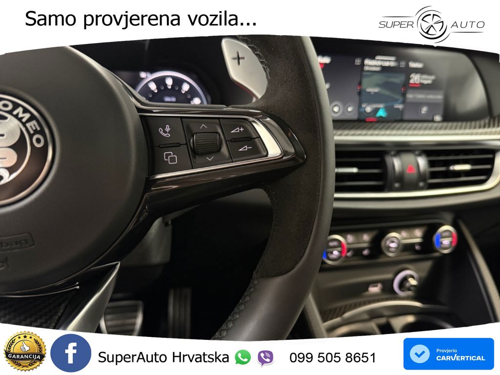 Alfa Romeo Stelvio Quadrifoglio 2.9 V6 Bi-Turbo (520 KS) Q4 Automatic LED+GR SJED+ACC