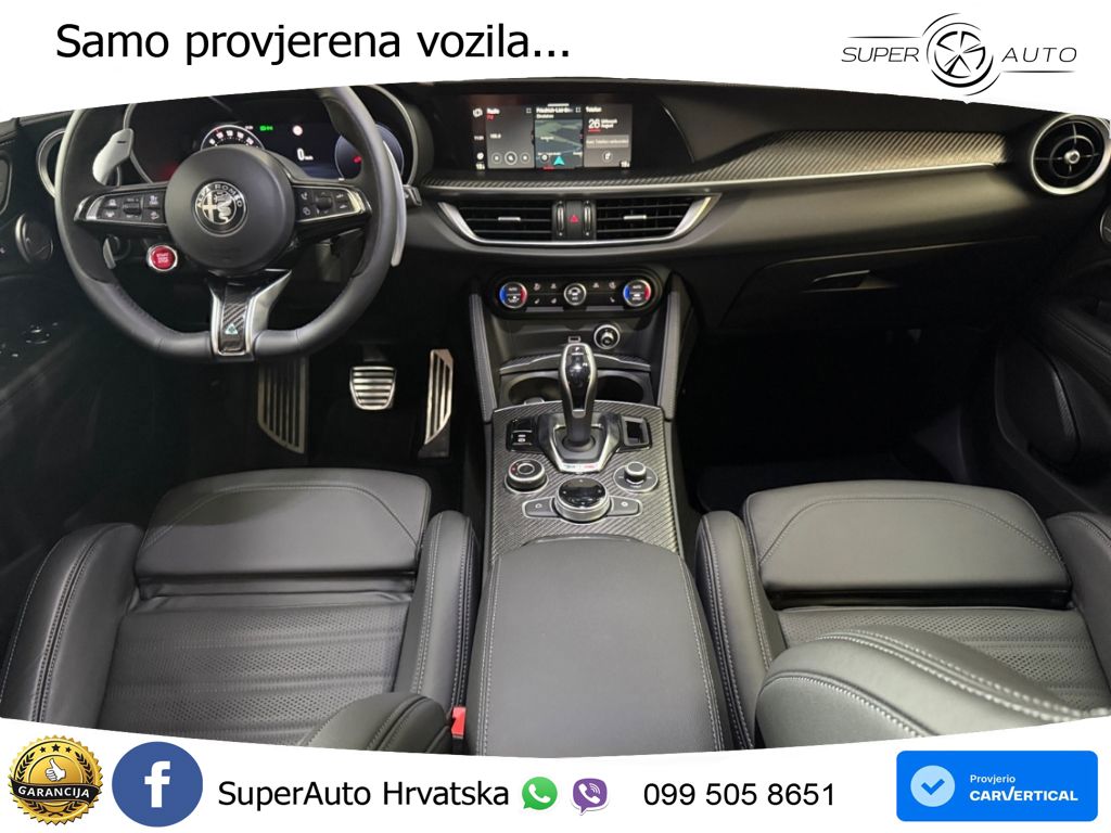 Alfa Romeo Stelvio Quadrifoglio 2.9 V6 Bi-Turbo (520 KS) Q4 Automatic LED+GR SJED+ACC