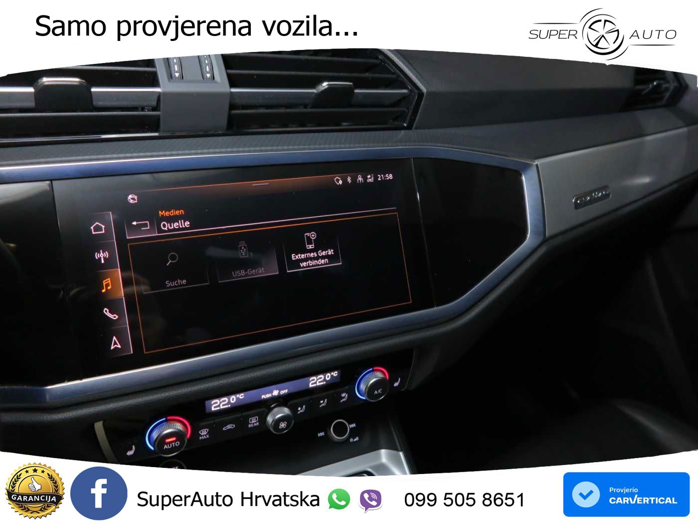 Audi Q3 Sportback 35 TDI (150 KS) quattro S tronic S line LED+GR SJED+ACC
