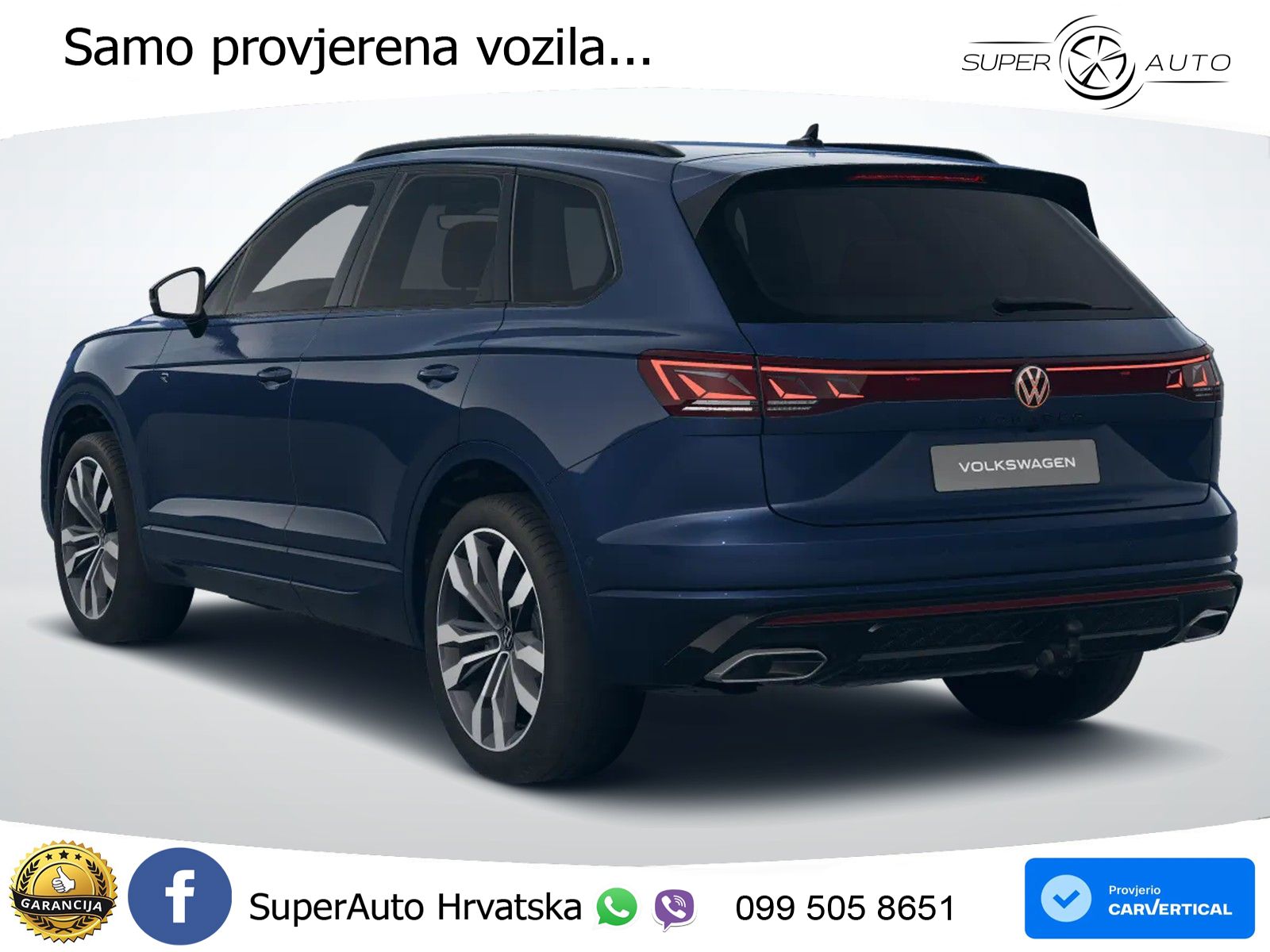 Volkswagen Touareg 3.0 V6 TDI (286 KS) 4MOTION Tiptronic ZRAČNI+ACC+4xGR SJED+KAM