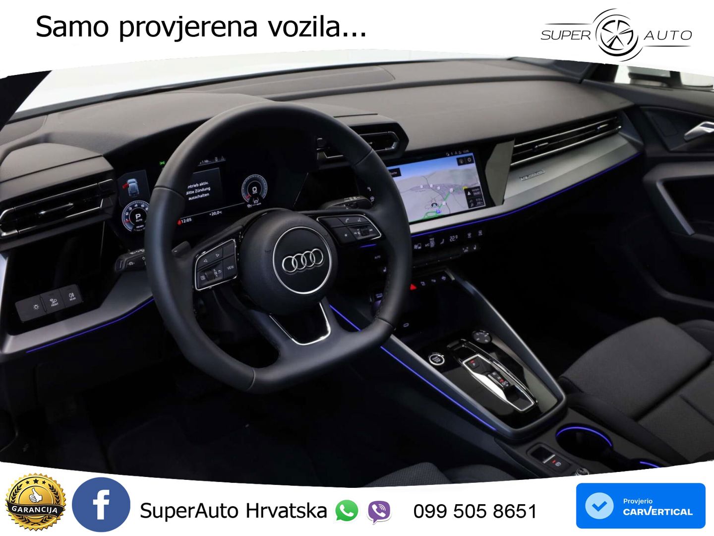 Audi A3 Sportback 40 TFSI (204 KS) quattro S tronic LED+GR SJED+ACC