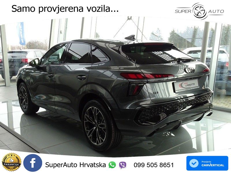 Audi Q3 Sportback 2.0 TDI (150 KS) S tronic S line LED+GR SJED+ACC