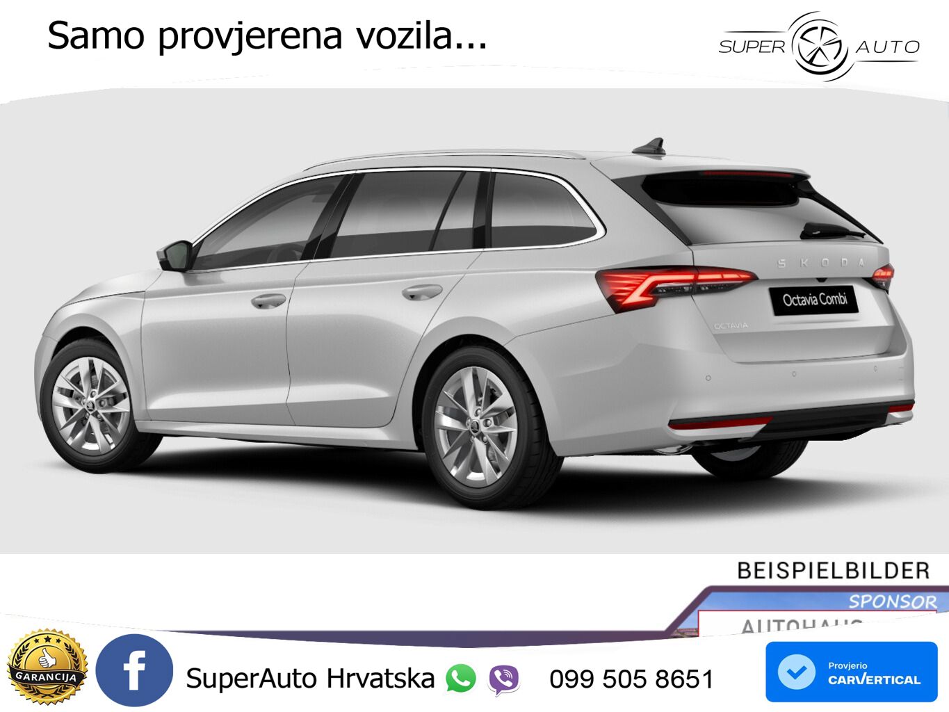 Škoda Octavia Combi 1.5 TSI (150 KS) DSG LED+GR SJED+ACC