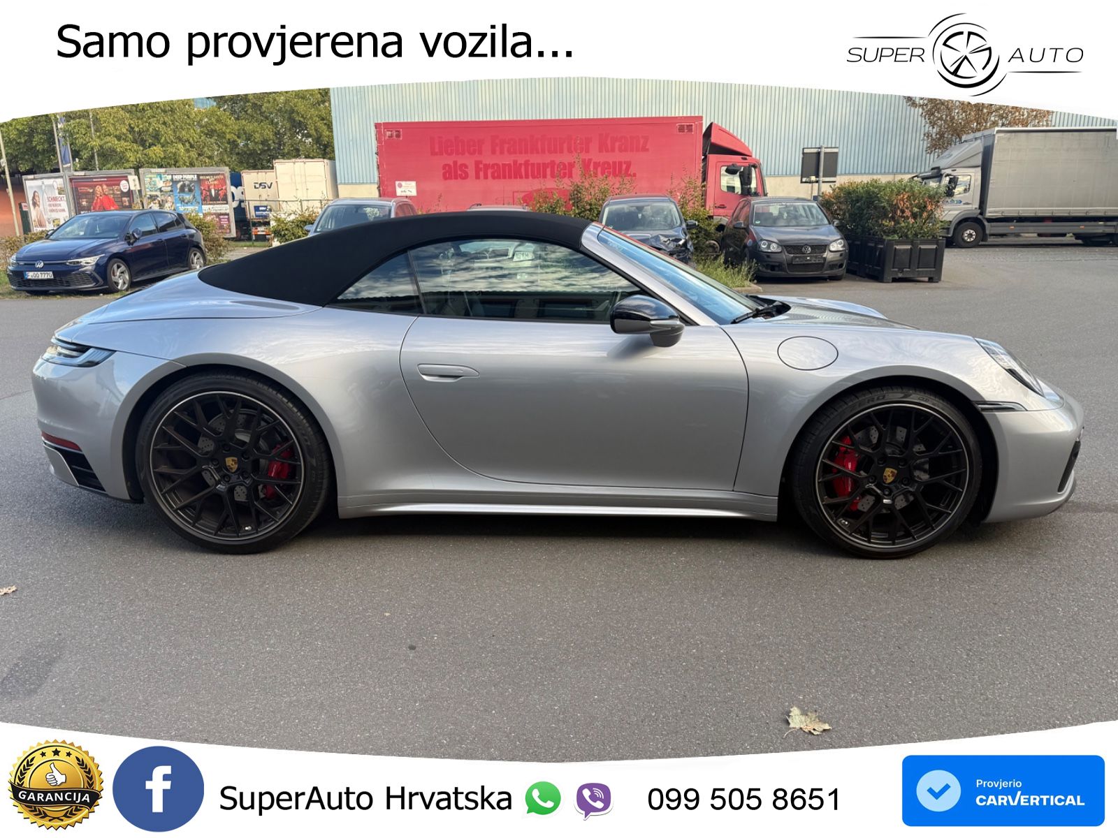 Porsche 911 Carrera 4S Cabriolet 3.0 (450 KS) PDK ZRAČNI+ACC+GR SJED+KAM
