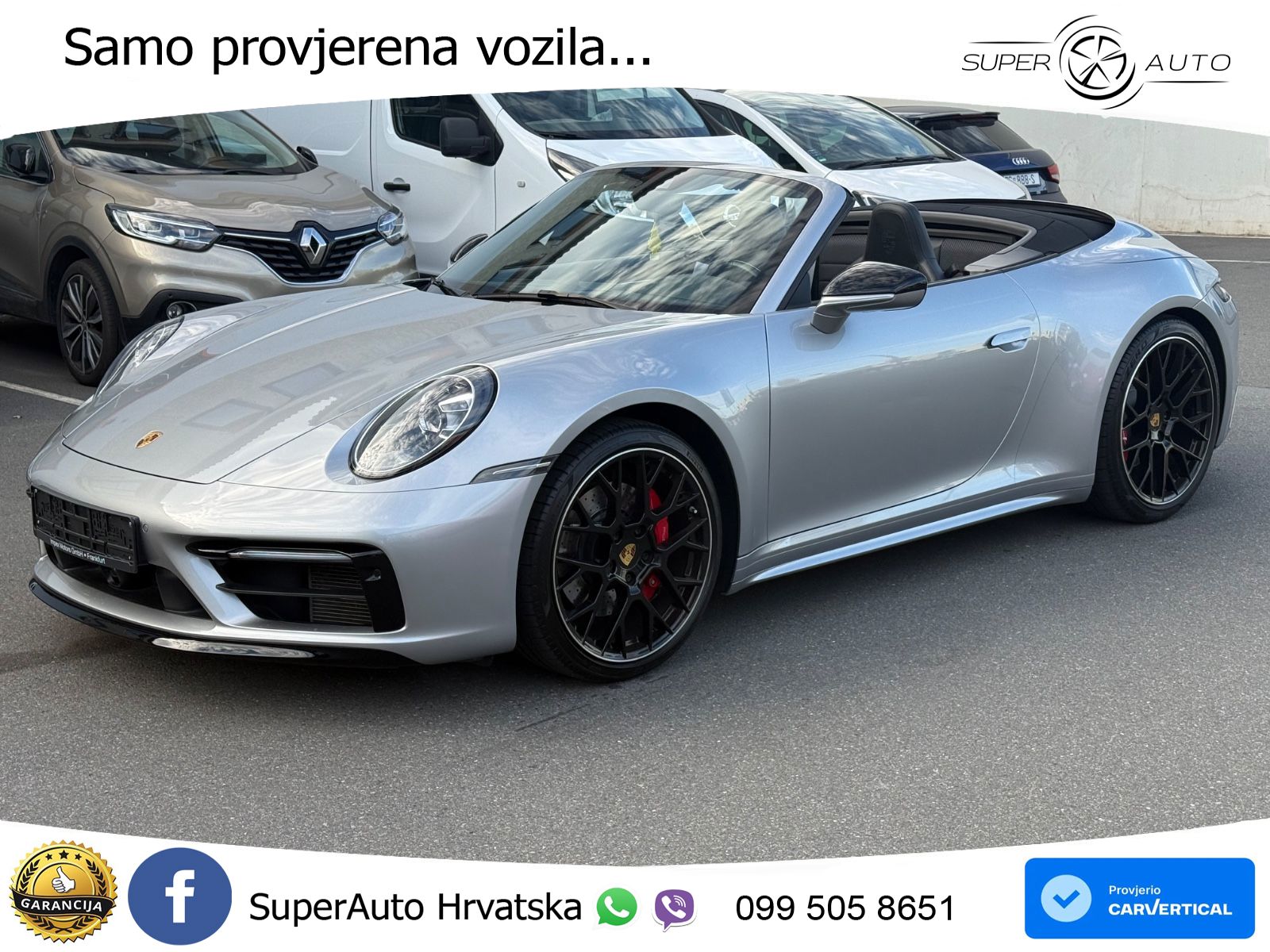 Porsche 911 Carrera 4S Cabriolet 3.0 (450 KS) PDK ZRAČNI+ACC+GR SJED+KAM