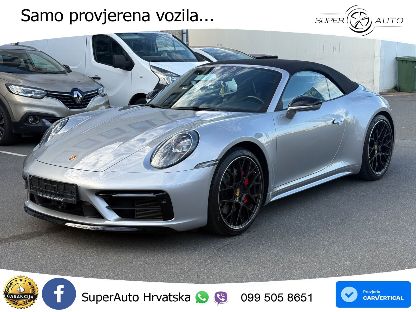 Porsche 911 Carrera 4S Cabriolet 3.0 (450 KS) PDK ZRAČNI+ACC+GR SJED+KAM