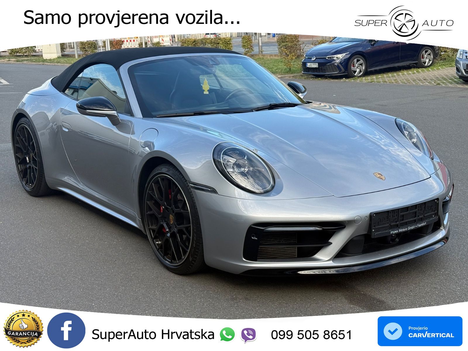 Porsche 911 Carrera 4S Cabriolet 3.0 (450 KS) PDK ZRAČNI+ACC+GR SJED+KAM