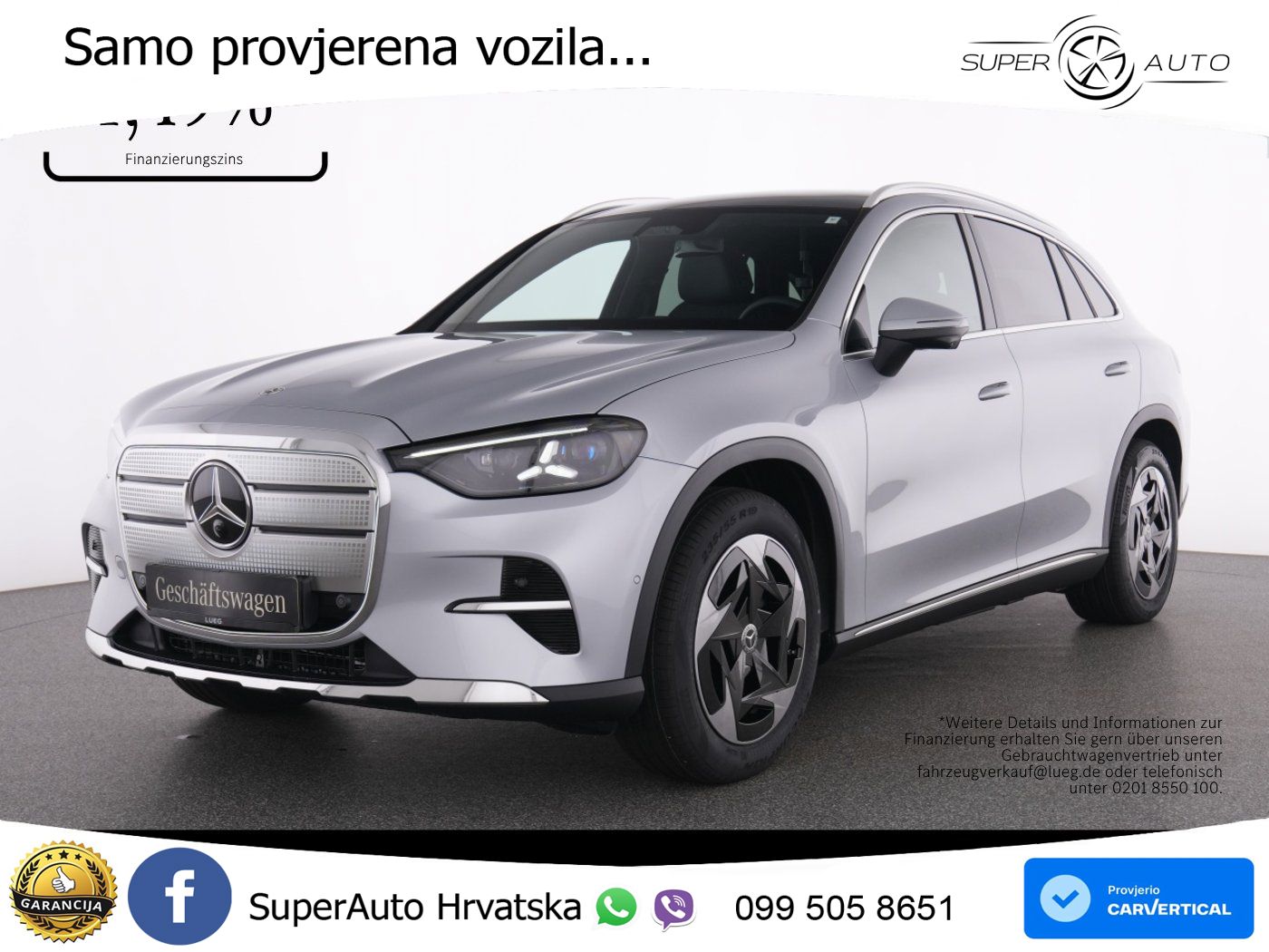 Mercedes GLC 400 94 kWh (489 KS) 4MATIC EQ Technology Avantgarde ACC+HEAD+GR SJED+360+PANO