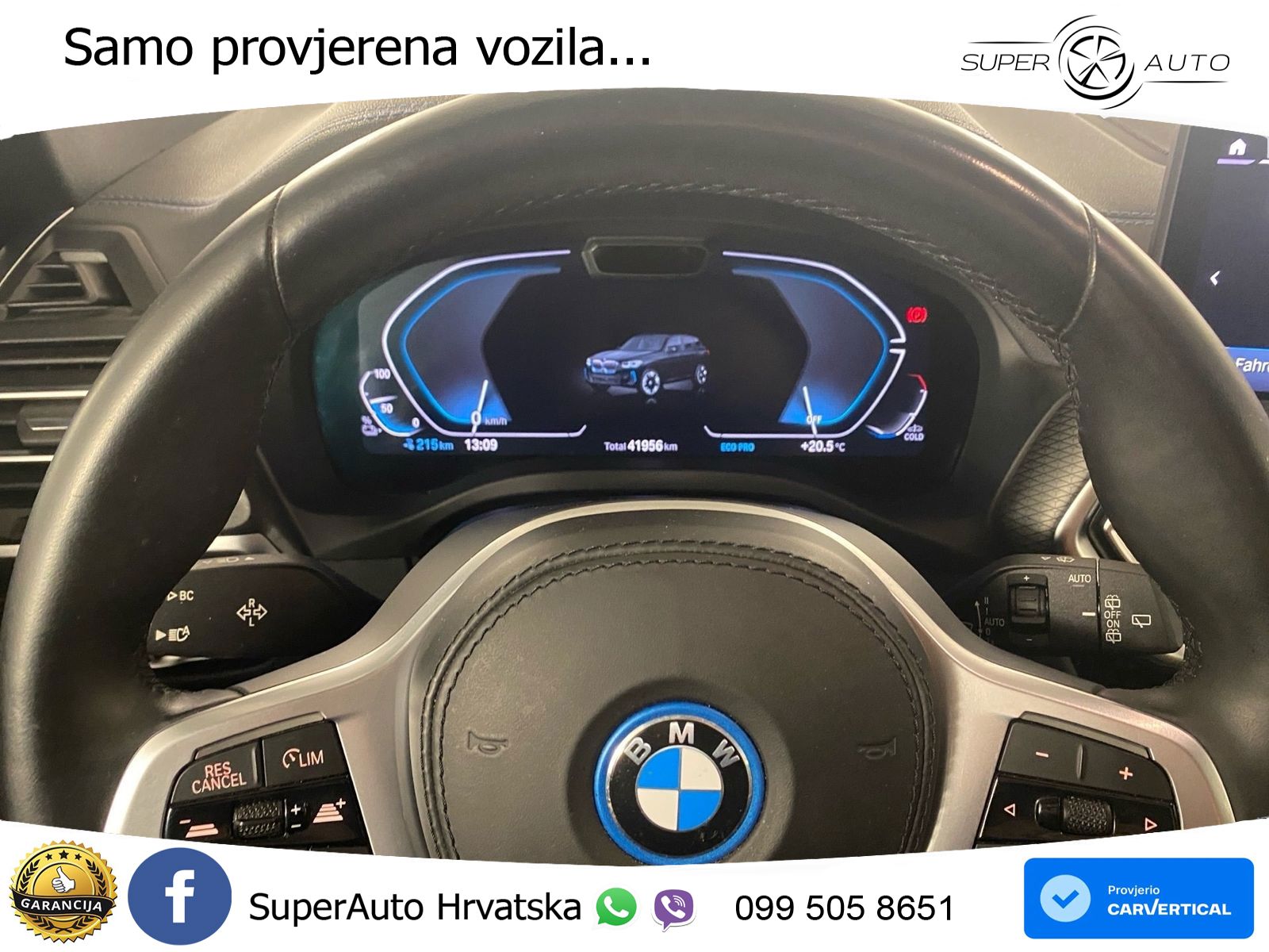 BMW iX3 80 kWh (286 KS) M Sport LED+GR SJED+ACC
