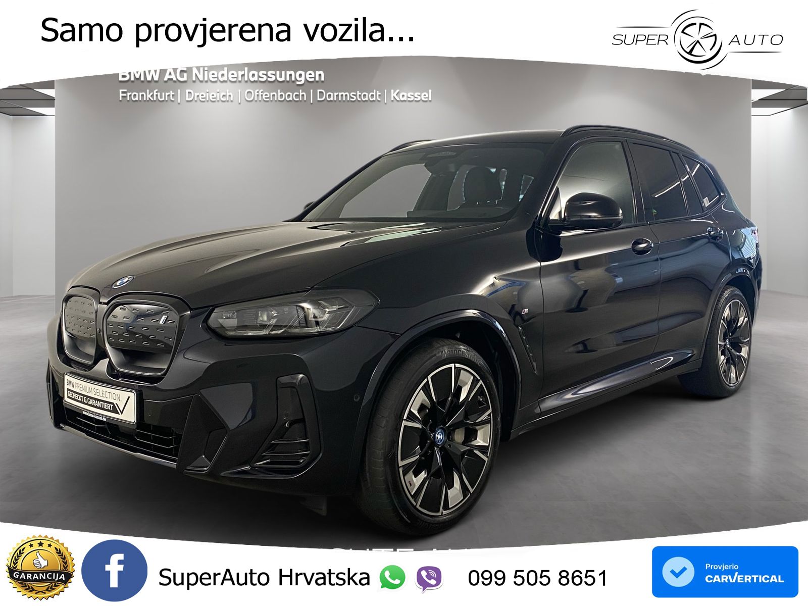 BMW iX3 80 kWh (286 KS) M Sport LED+GR SJED+ACC
